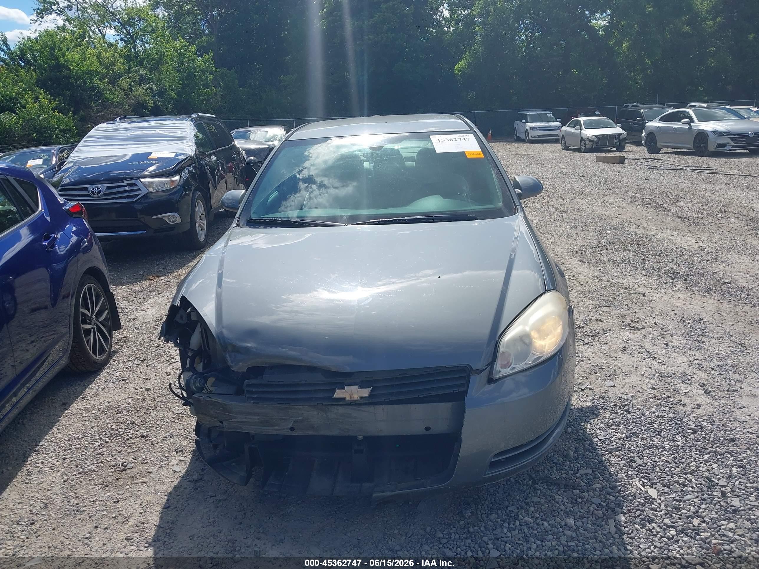 2008 Chevrolet Impala Ls Gray vin: 2G1WB58K581293166