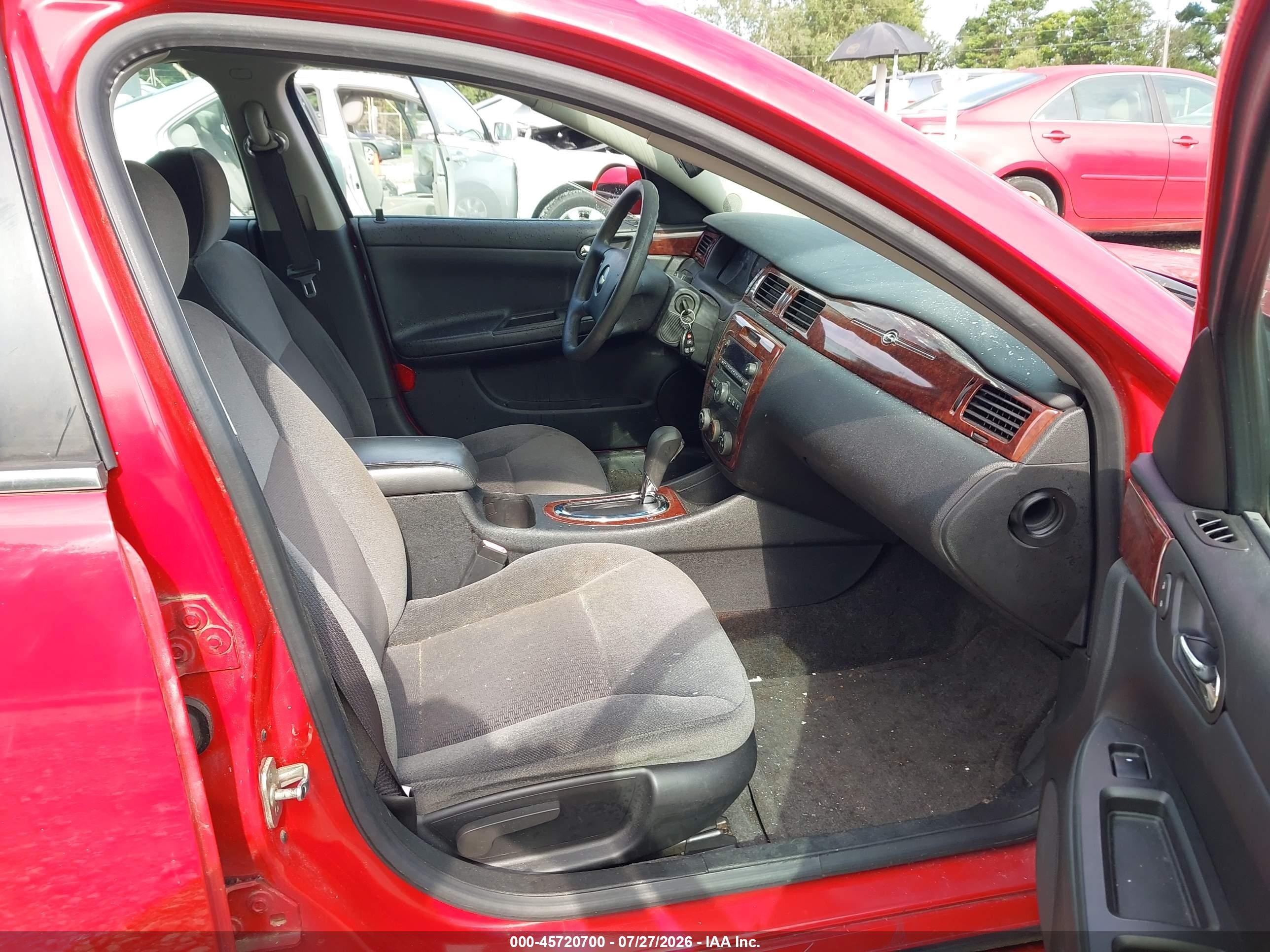 2008 Chevrolet Impala Ls Red vin: 2G1WB58K589241229