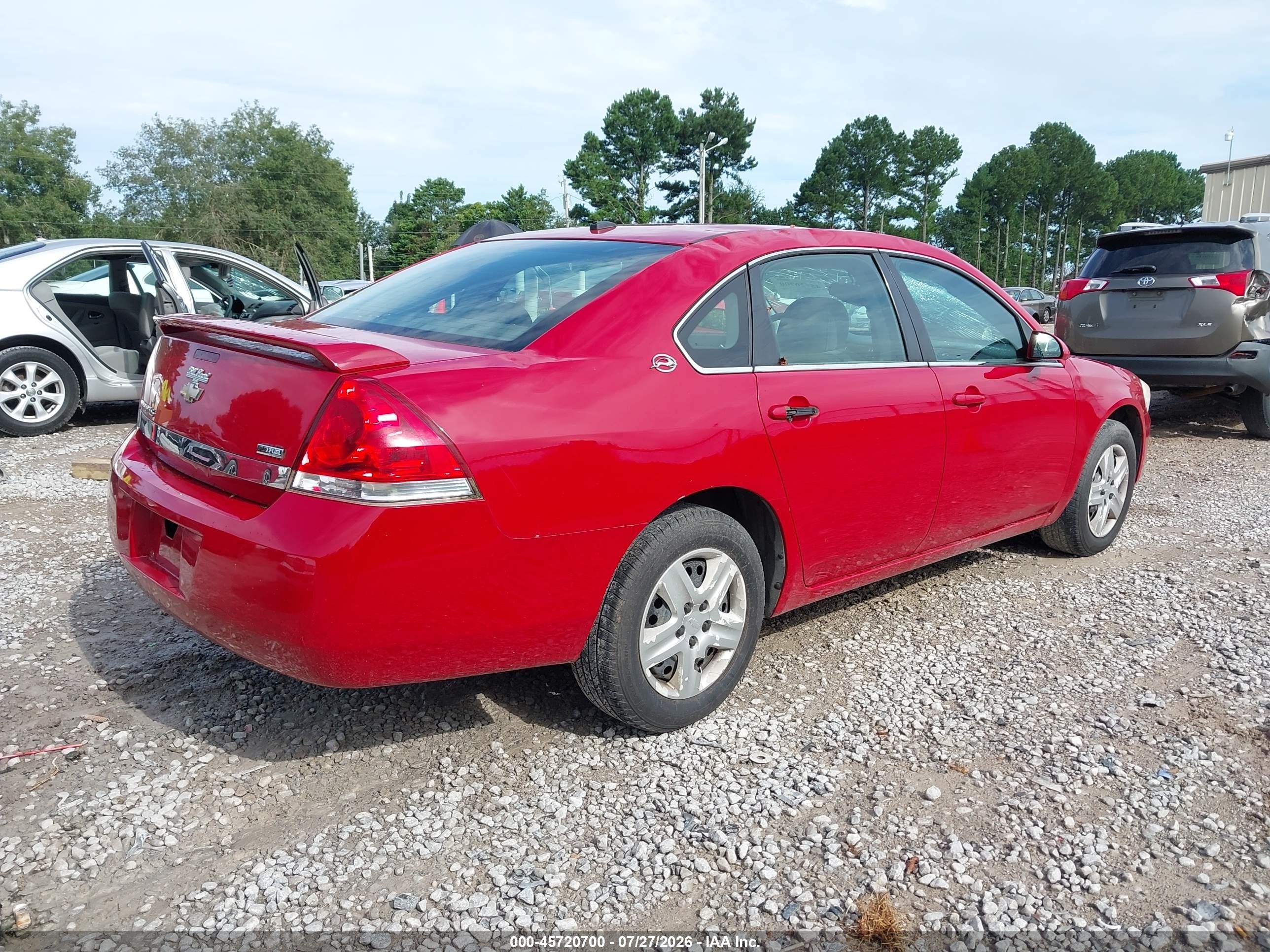 2008 Chevrolet Impala Ls Red vin: 2G1WB58K589241229