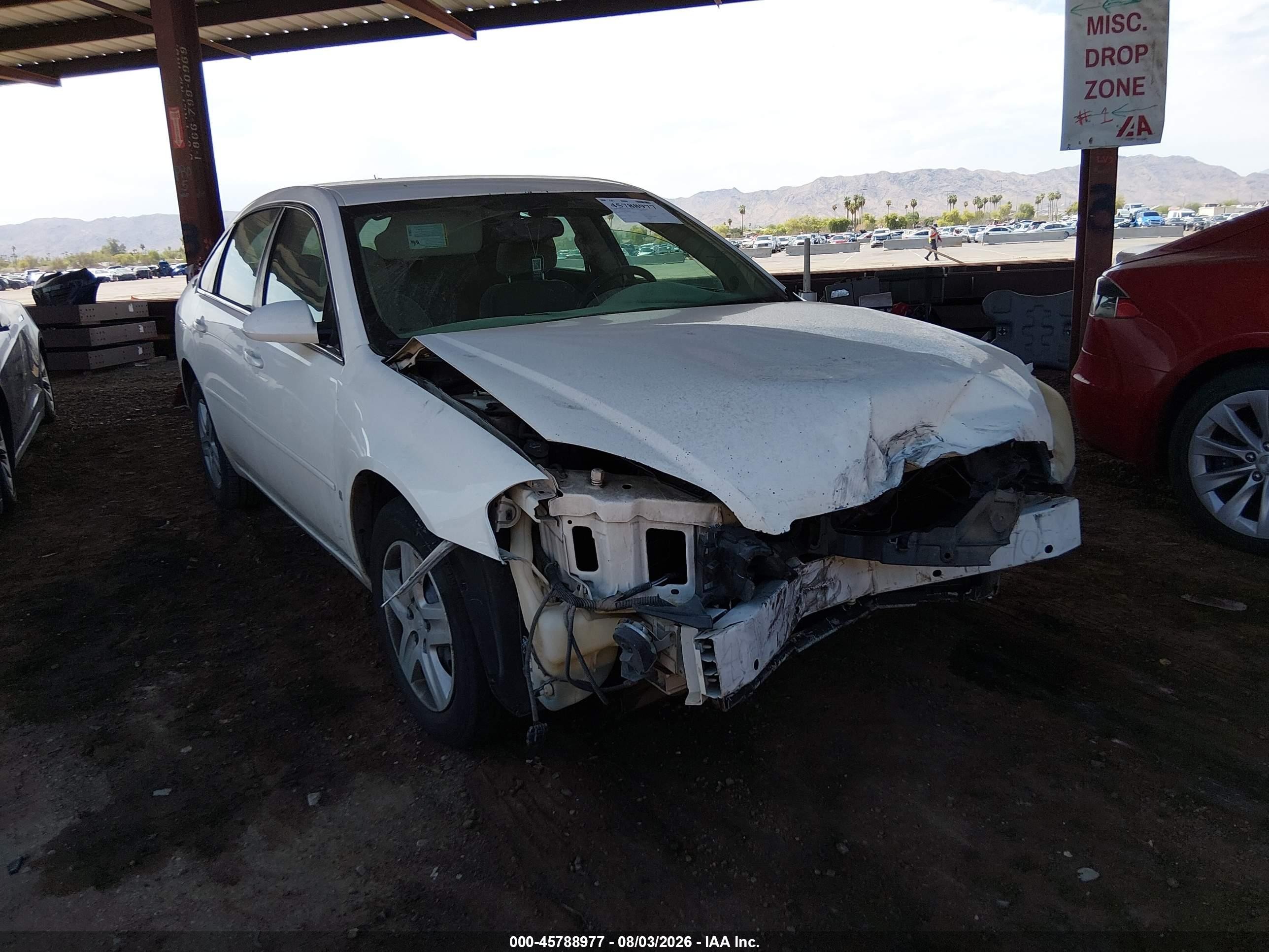 2006 Chevrolet Impala Ls Белый vin: 2G1WB58K669381514