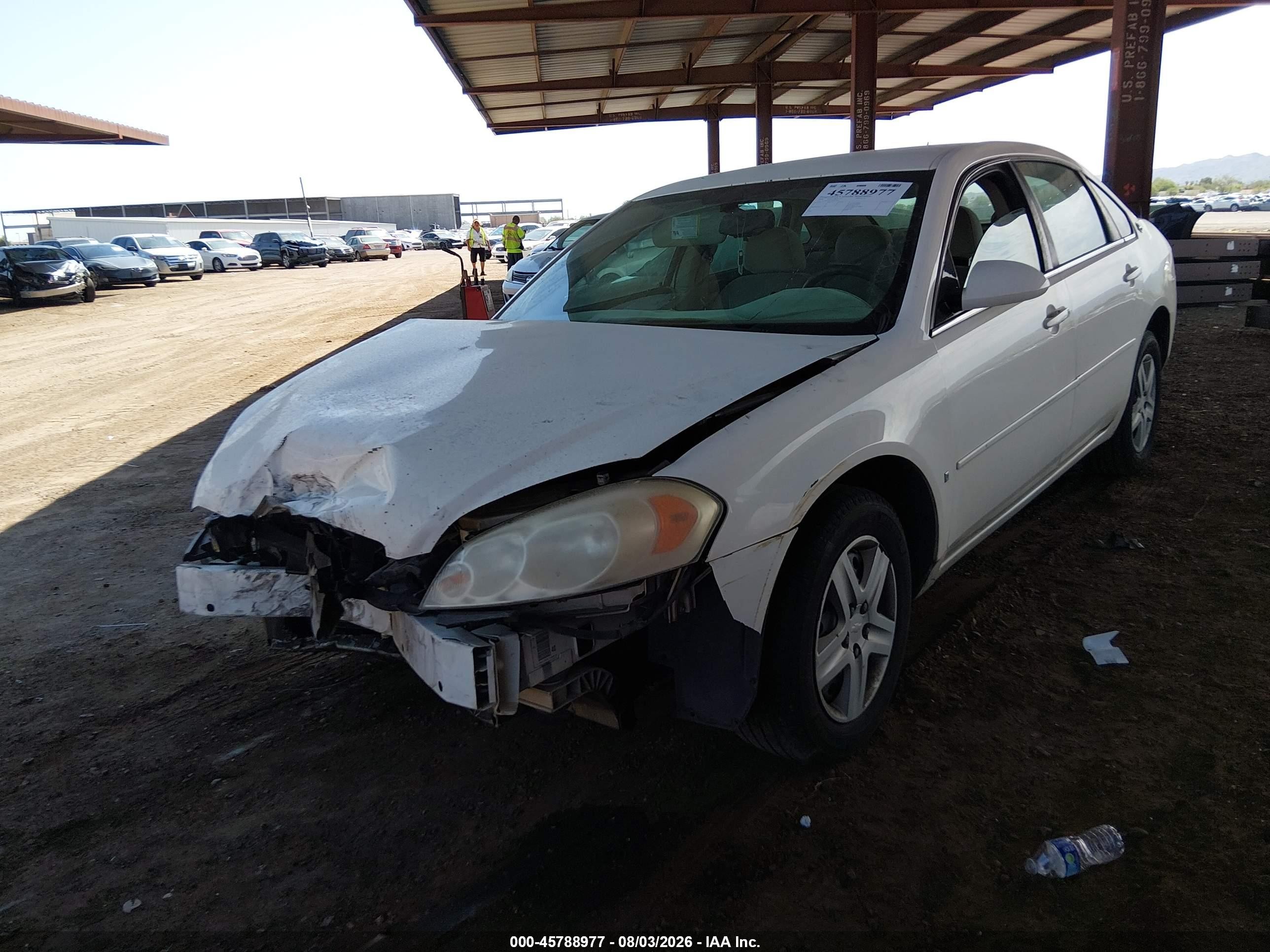 2006 Chevrolet Impala Ls White vin: 2G1WB58K669381514