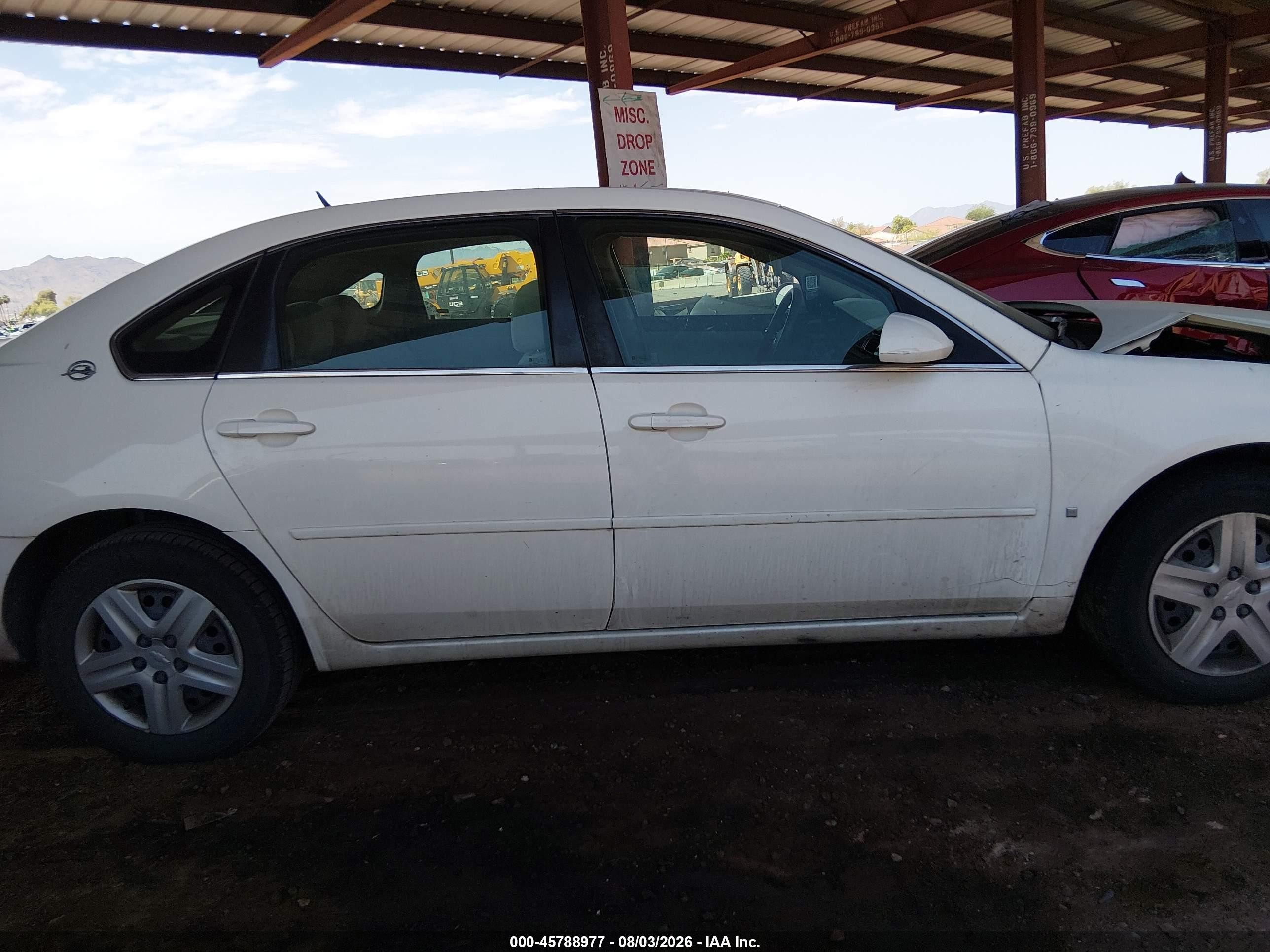 2006 Chevrolet Impala Ls White vin: 2G1WB58K669381514