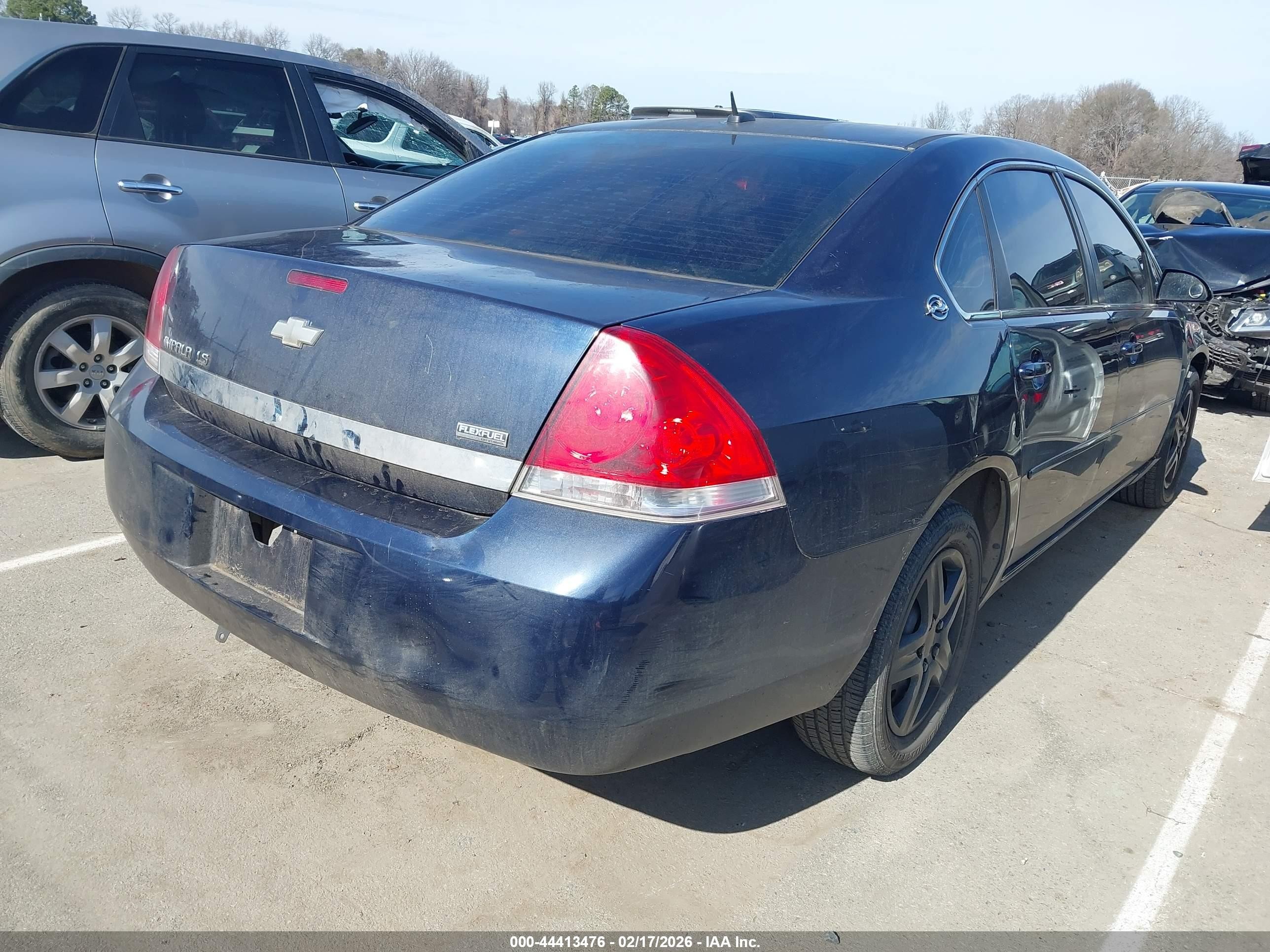 2007 Chevrolet Impala Ls Blue vin: 2G1WB58K679178317
