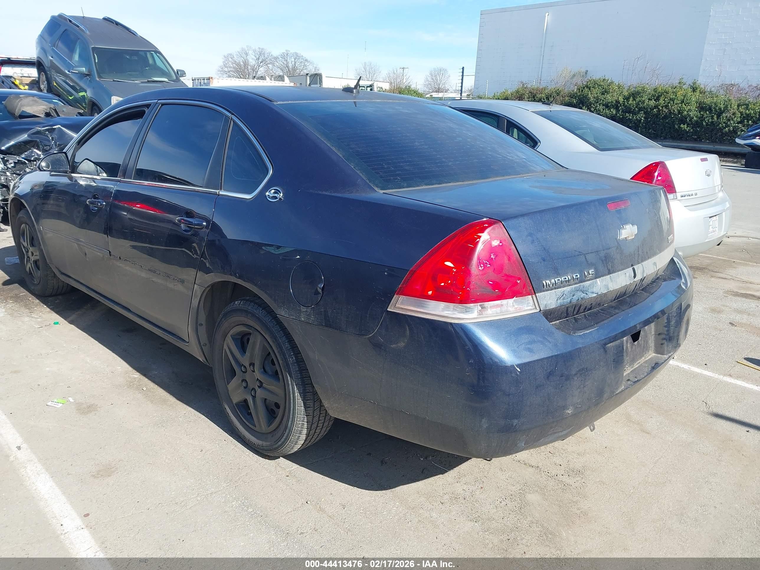 2007 Chevrolet Impala Ls Blue vin: 2G1WB58K679178317