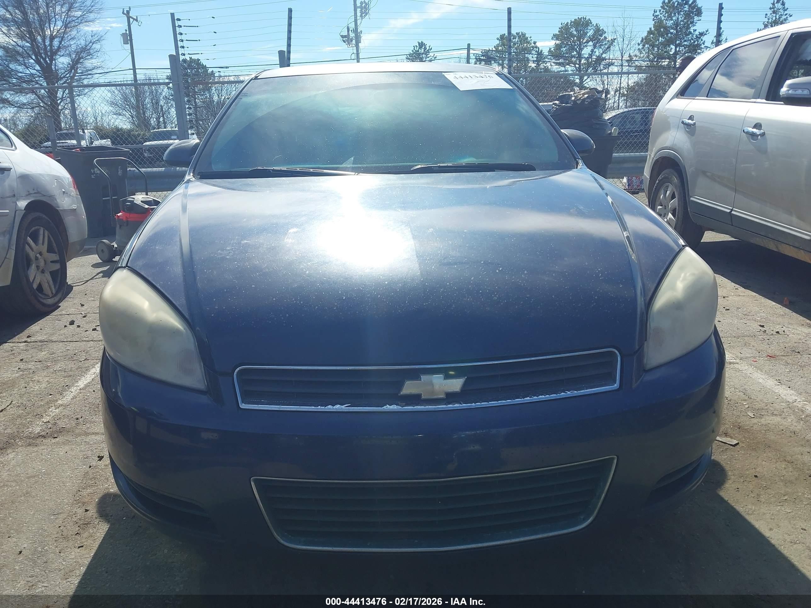 2007 Chevrolet Impala Ls Blue vin: 2G1WB58K679178317