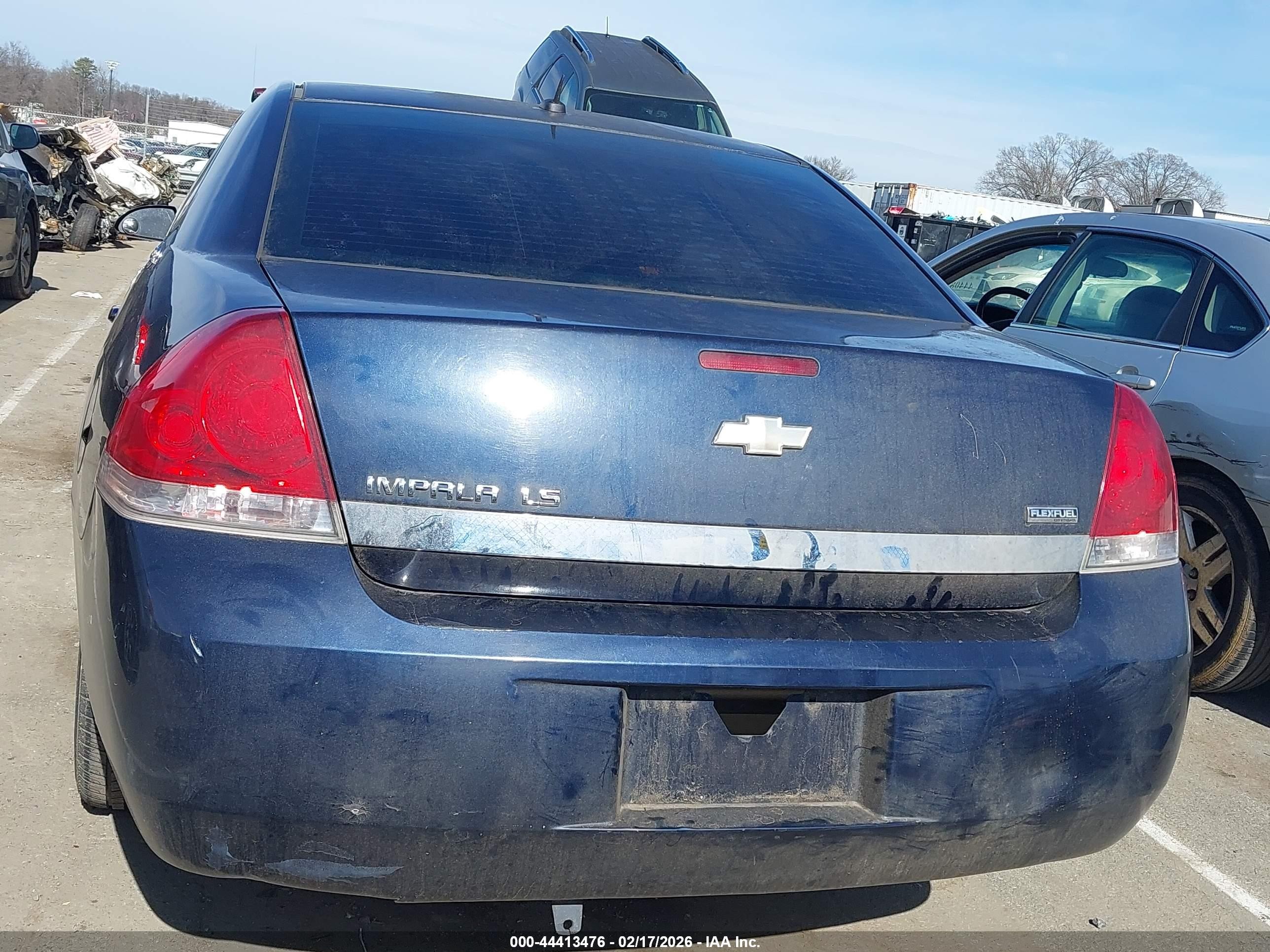 2007 Chevrolet Impala Ls Blue vin: 2G1WB58K679178317