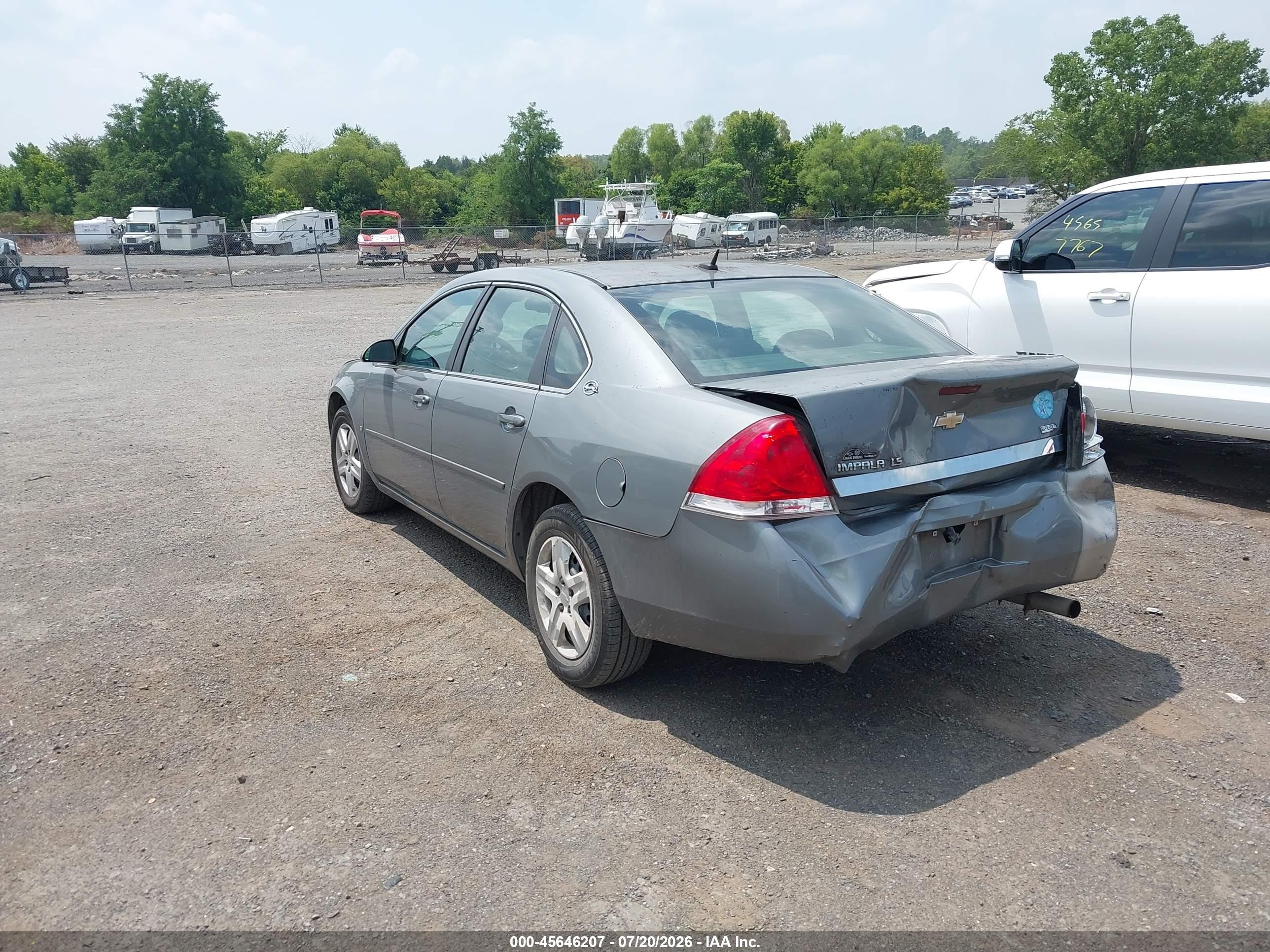 2007 Chevrolet Impala Ls Silver vin: 2G1WB58K679228519