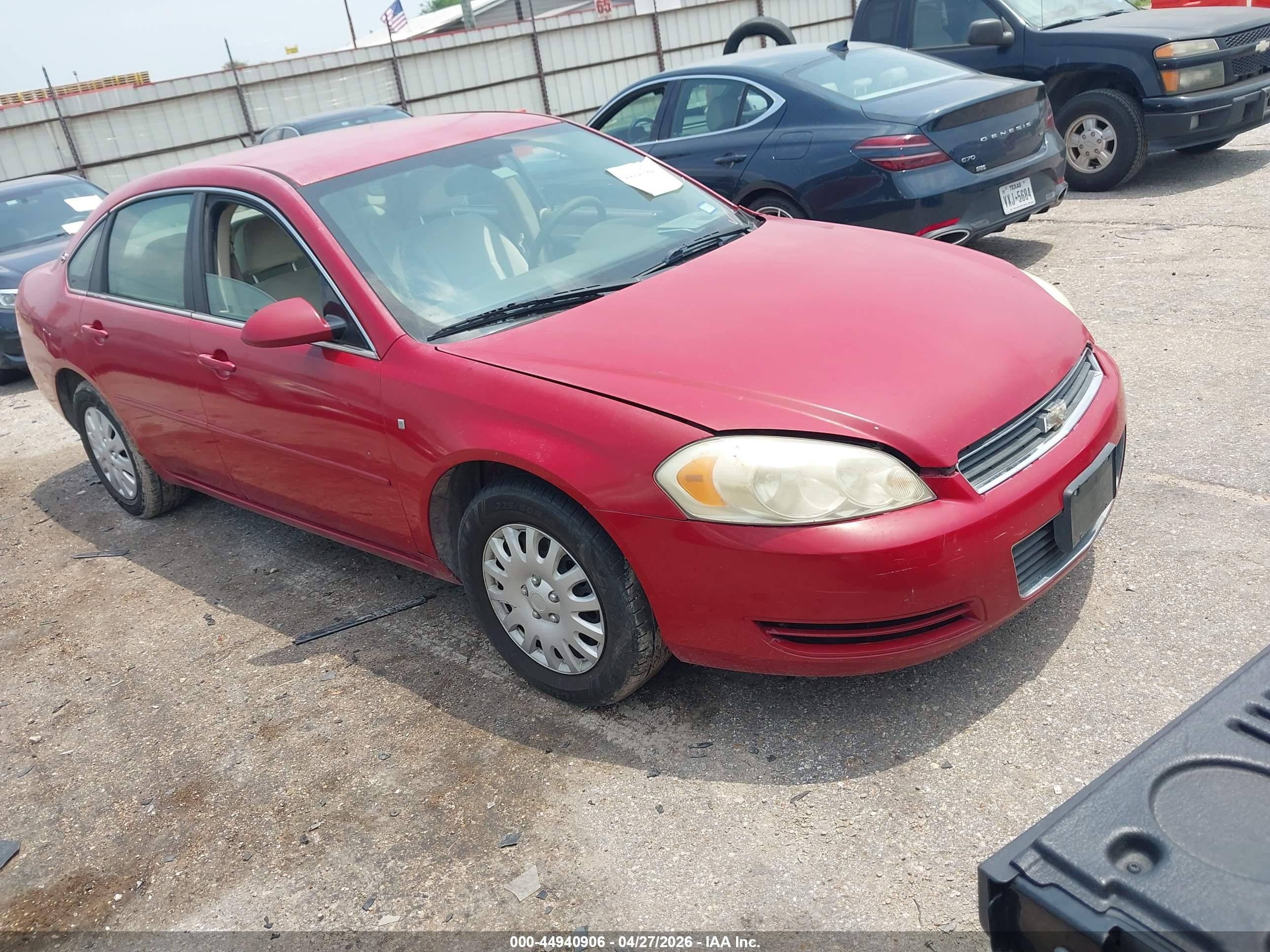 2007 Chevrolet Impala Ls Red vin: 2G1WB58K679231940