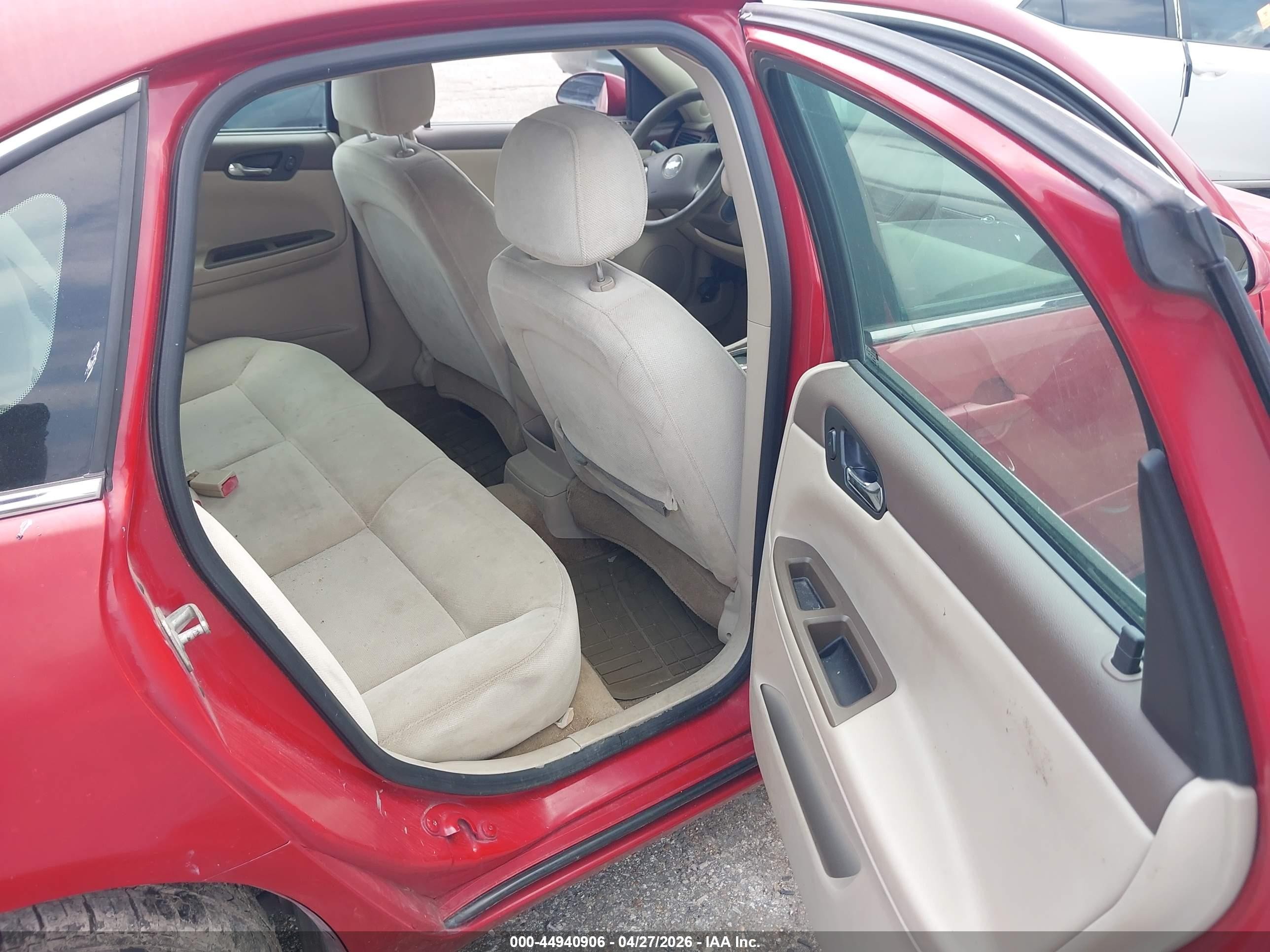 2007 Chevrolet Impala Ls Red vin: 2G1WB58K679231940