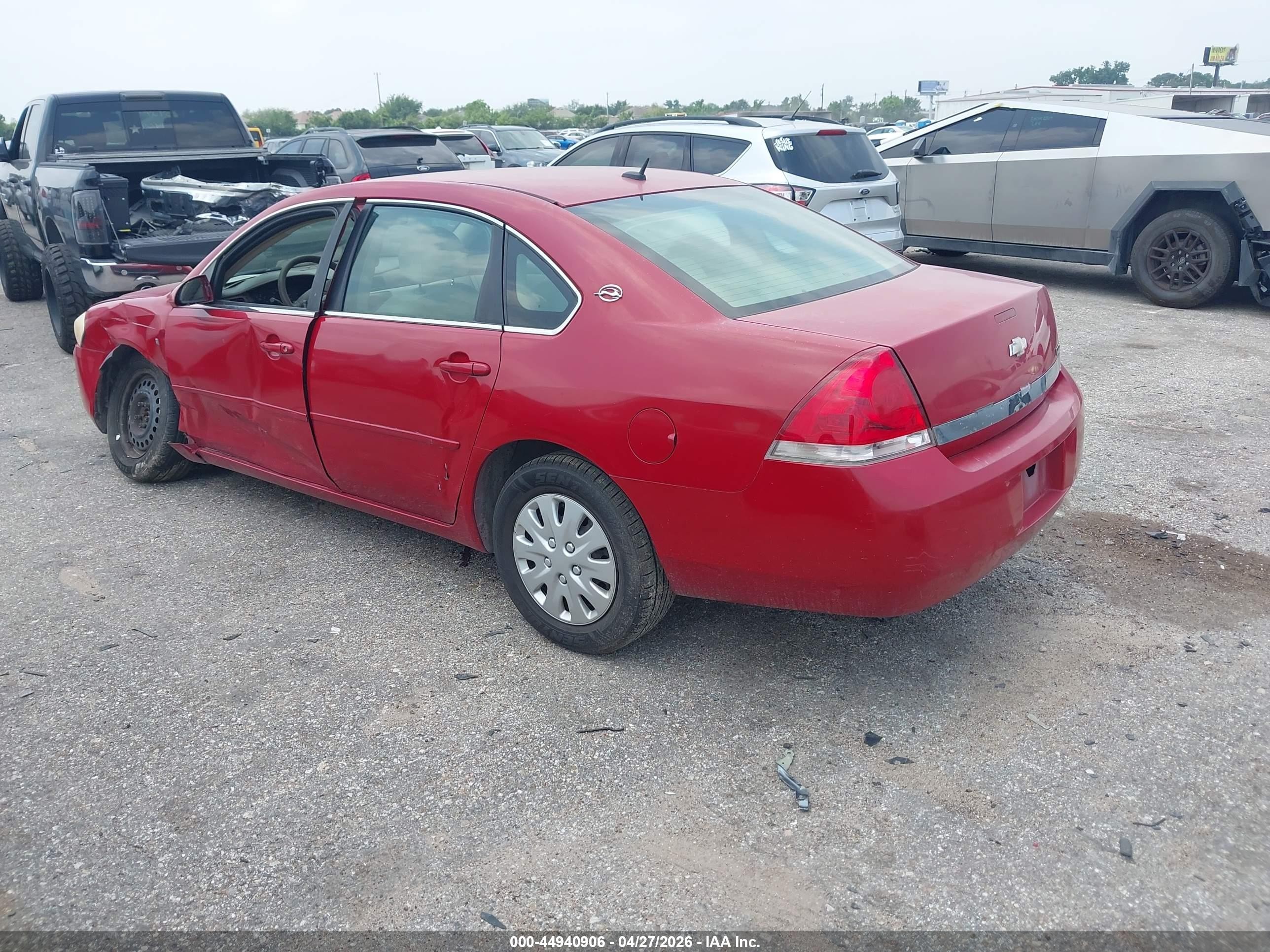 2007 Chevrolet Impala Ls Red vin: 2G1WB58K679231940