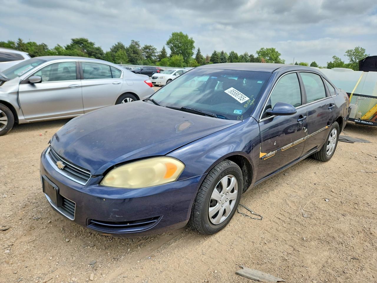 2007 Chevrolet Impala Ls Blue vin: 2G1WB58K679316311