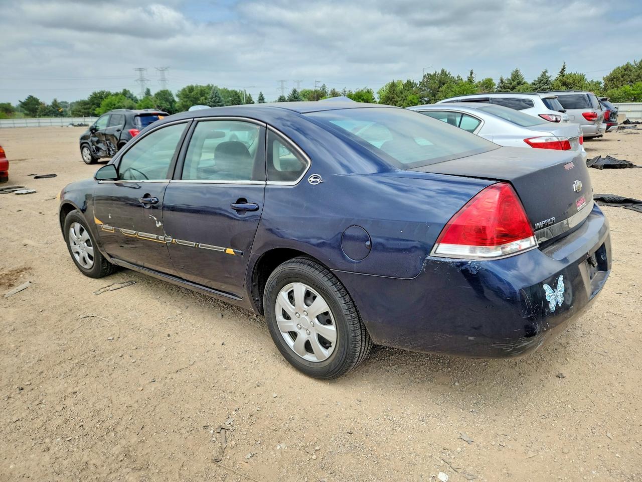 2007 Chevrolet Impala Ls Blue vin: 2G1WB58K679316311