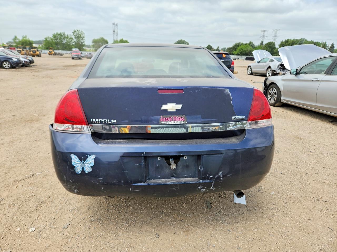 2007 Chevrolet Impala Ls Blue vin: 2G1WB58K679316311