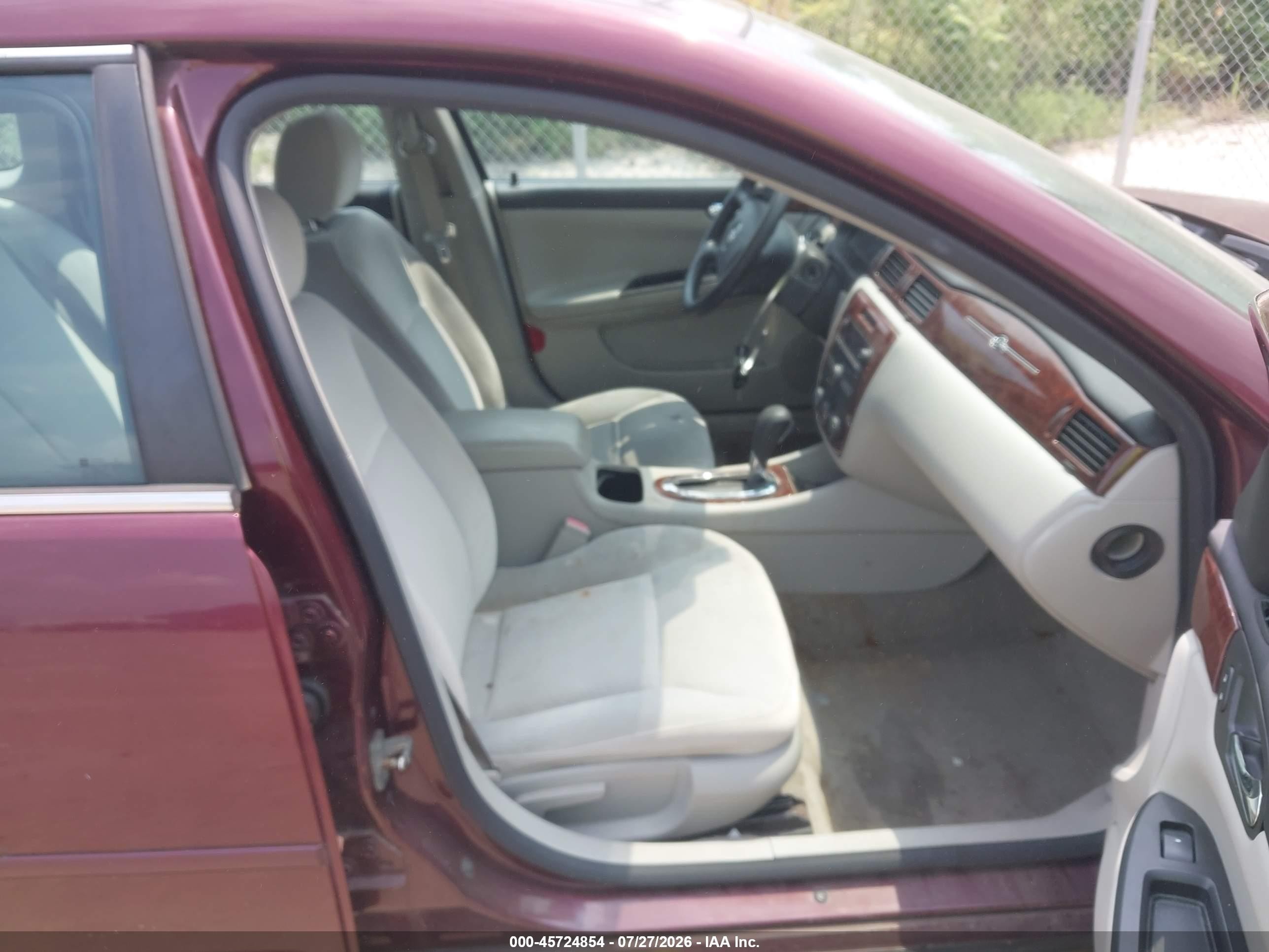 2007 Chevrolet Impala Ls Бордовый vin: 2G1WB58K679344139