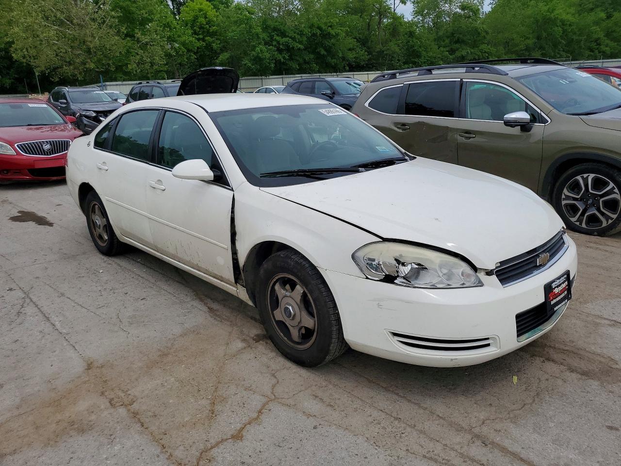 2007 Chevrolet Impala Ls White vin: 2G1WB58K679348160