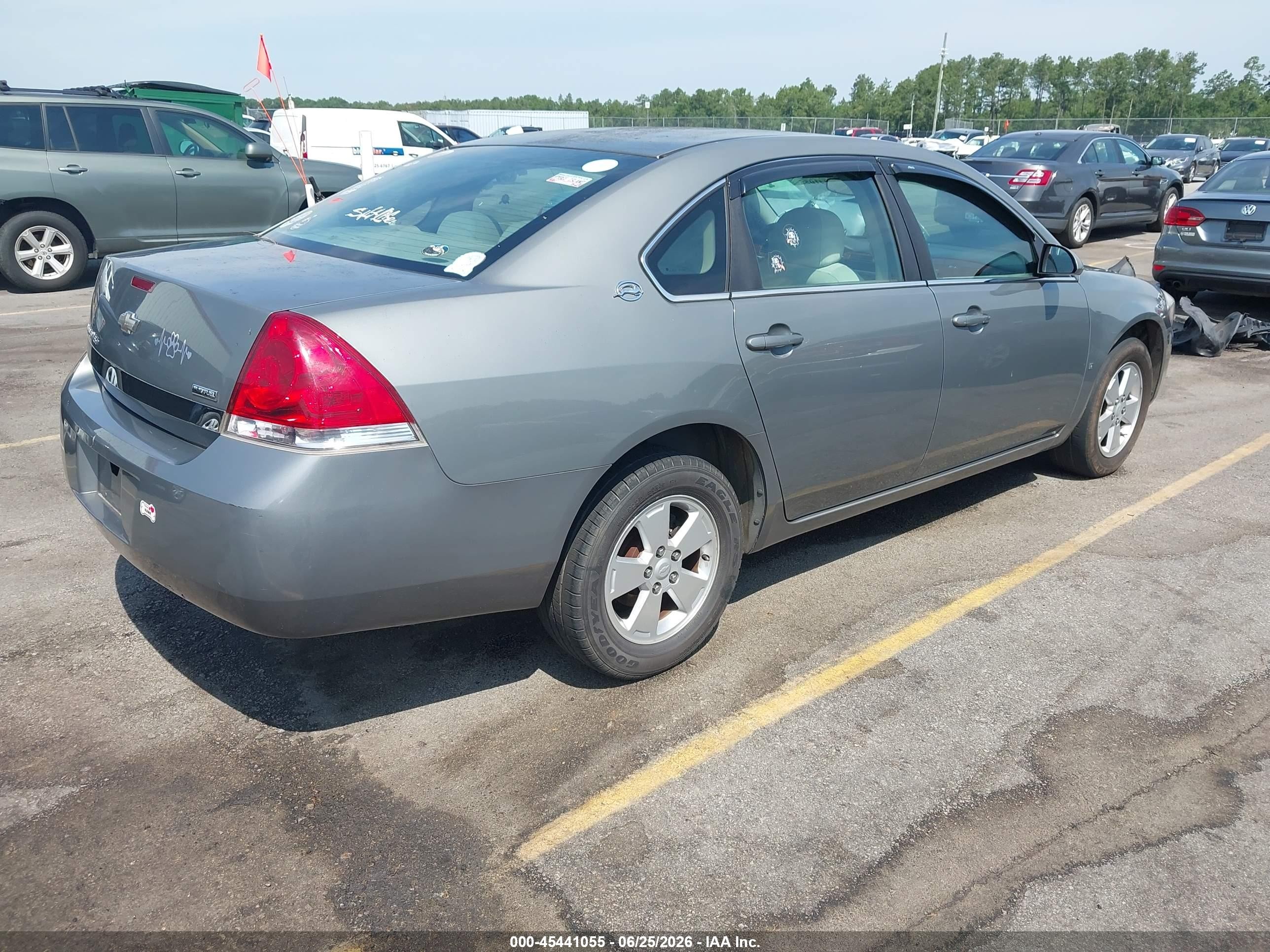 2008 Chevrolet Impala Ls Gray vin: 2G1WB58K681245496