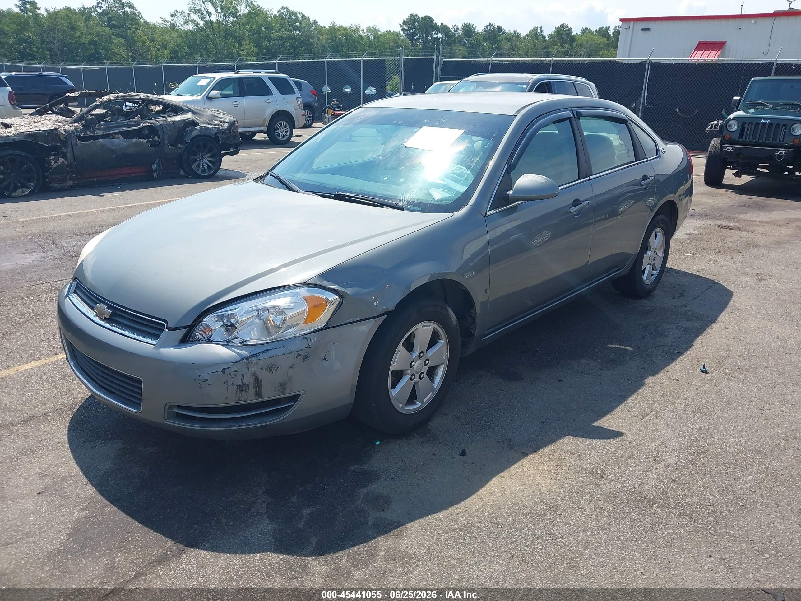2008 Chevrolet Impala Ls Gray vin: 2G1WB58K681245496