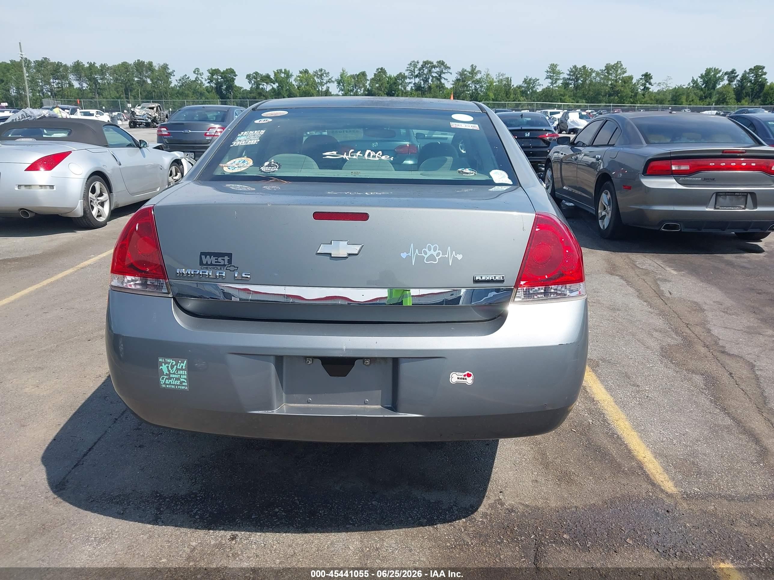 2008 Chevrolet Impala Ls Gray vin: 2G1WB58K681245496