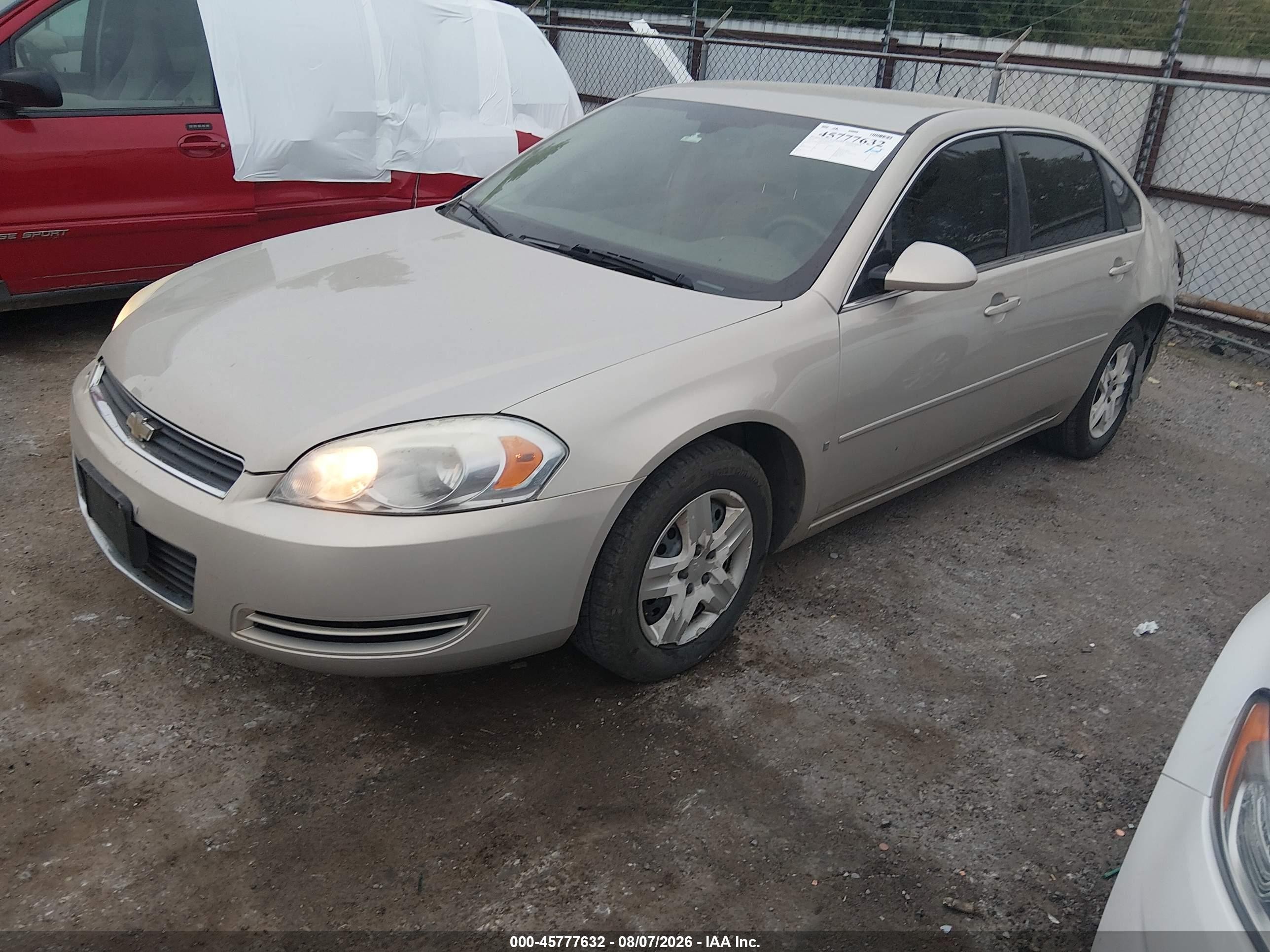 2008 Chevrolet Impala Ls Gold vin: 2G1WB58K689142774