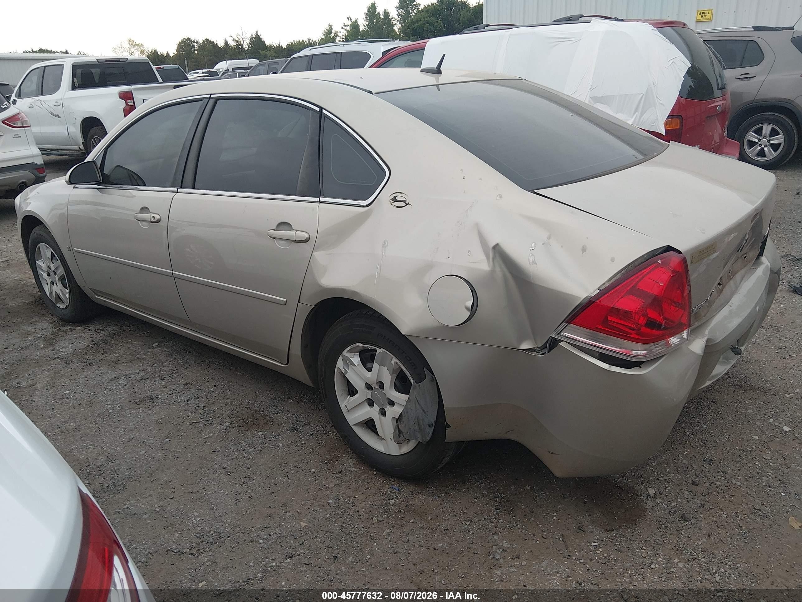 2008 Chevrolet Impala Ls Gold vin: 2G1WB58K689142774