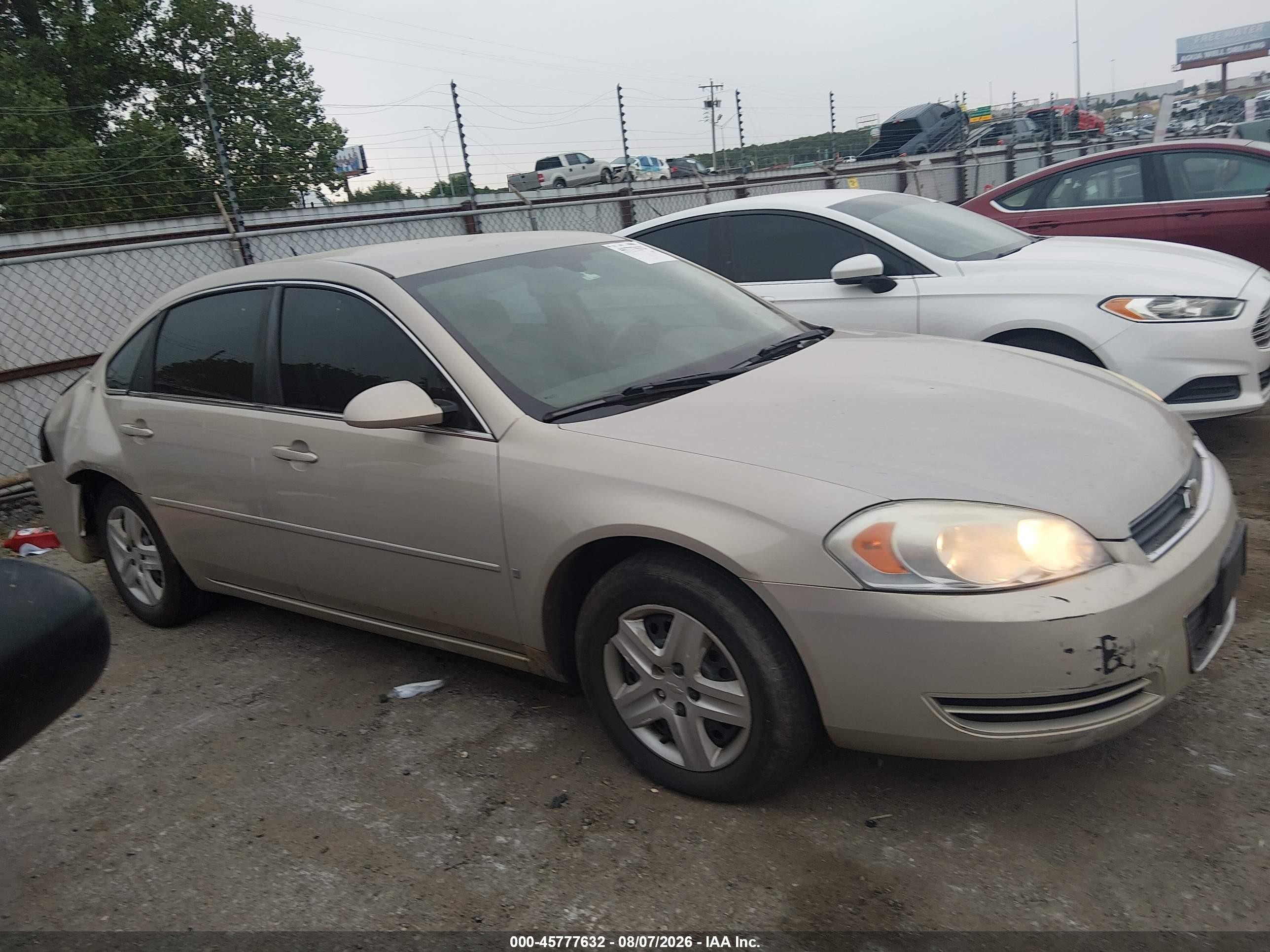 2008 Chevrolet Impala Ls Gold vin: 2G1WB58K689142774