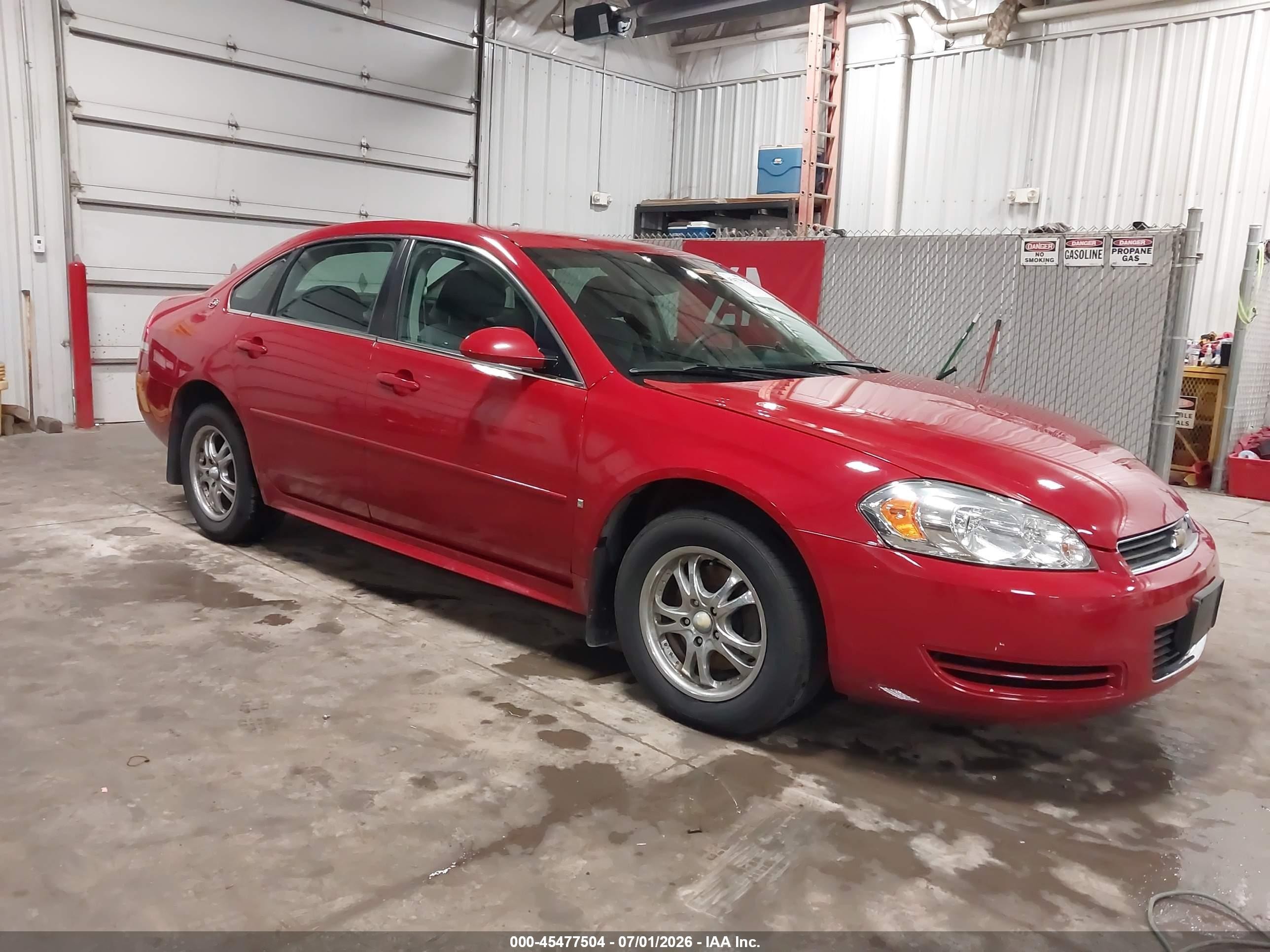 2008 Chevrolet Impala Ls Красный vin: 2G1WB58K689218090