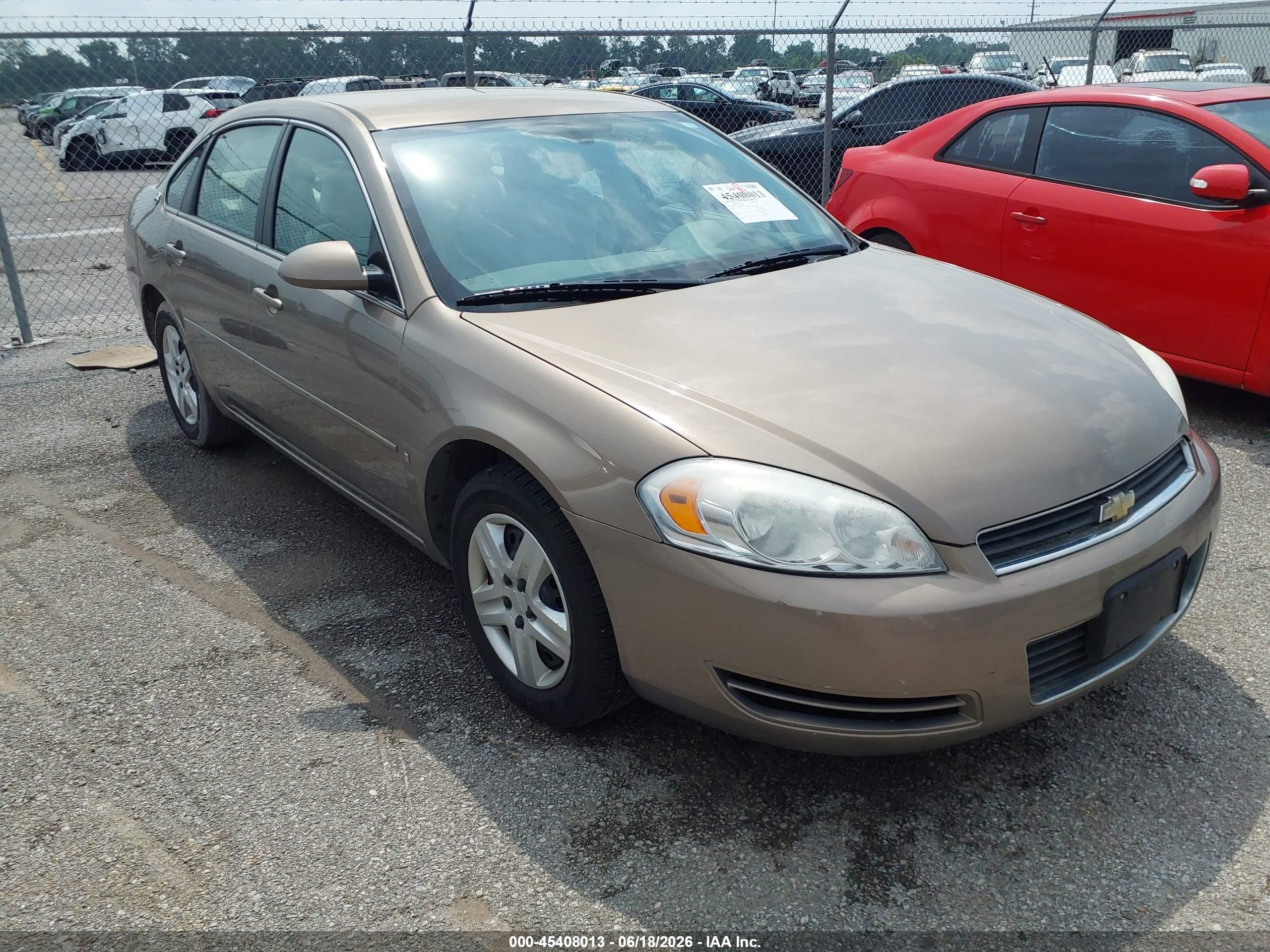 2007 Chevrolet Impala Ls Gold vin: 2G1WB58K779193649