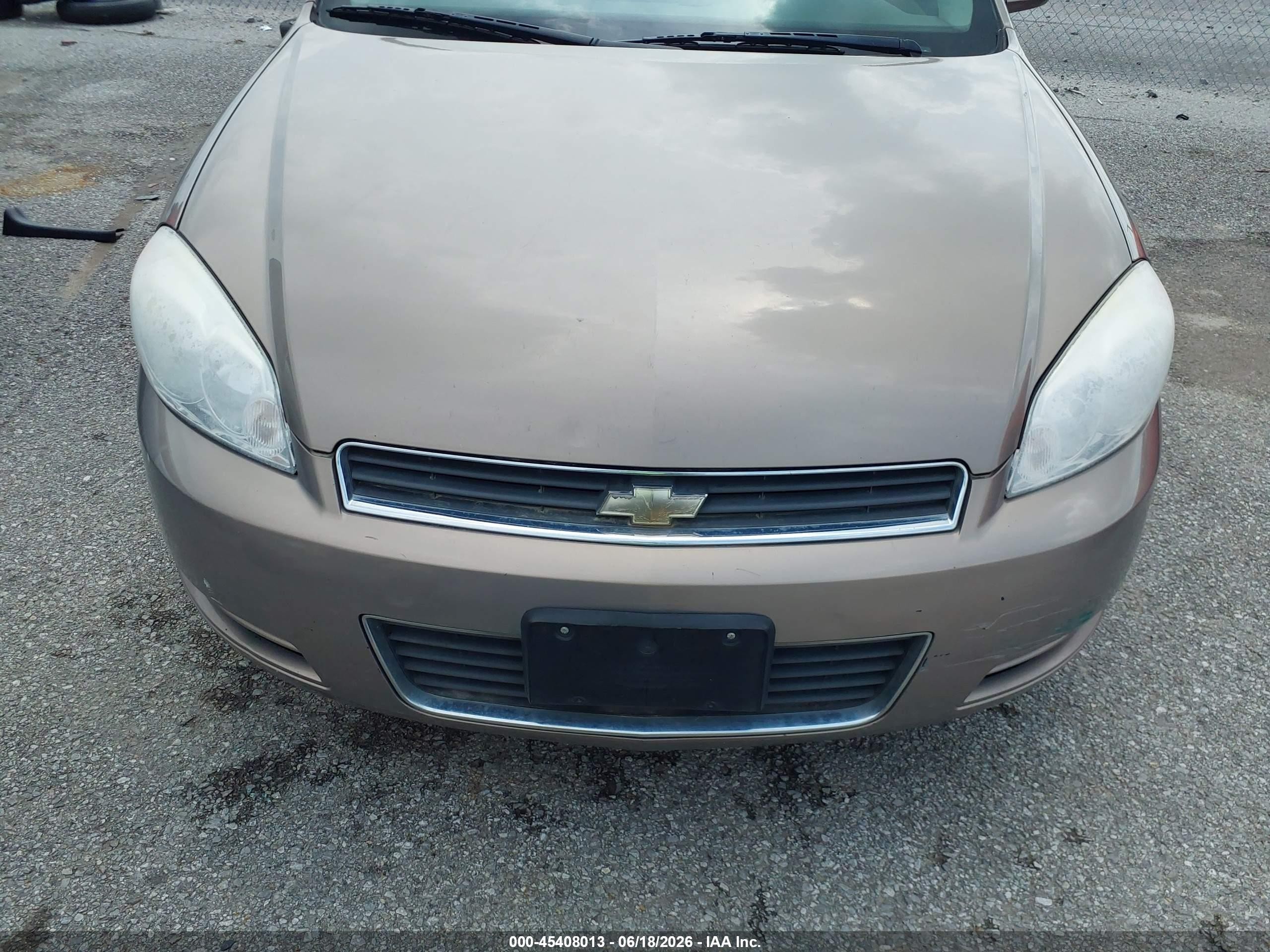 2007 Chevrolet Impala Ls Золотой vin: 2G1WB58K779193649