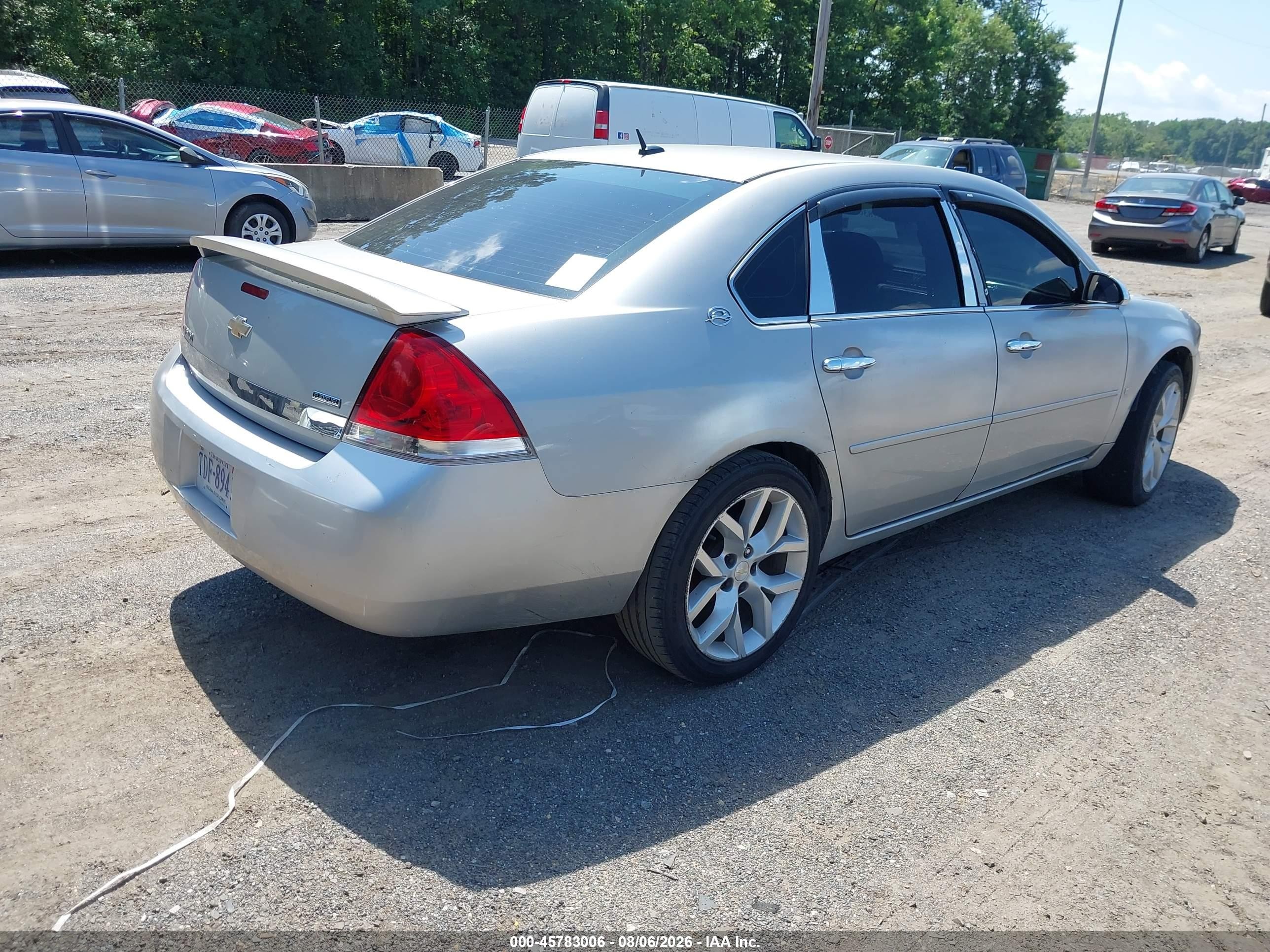 2007 Chevrolet Impala Ls Серебряный vin: 2G1WB58K779222695