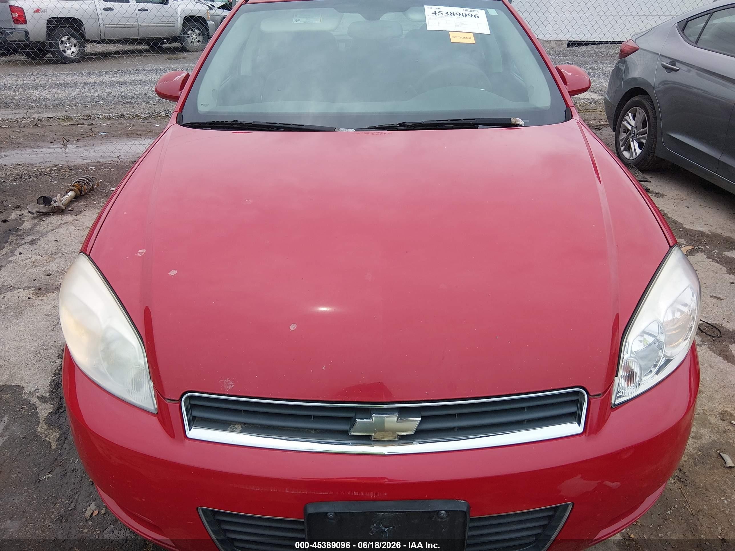 2007 Chevrolet Impala Ls Red vin: 2G1WB58K779266406