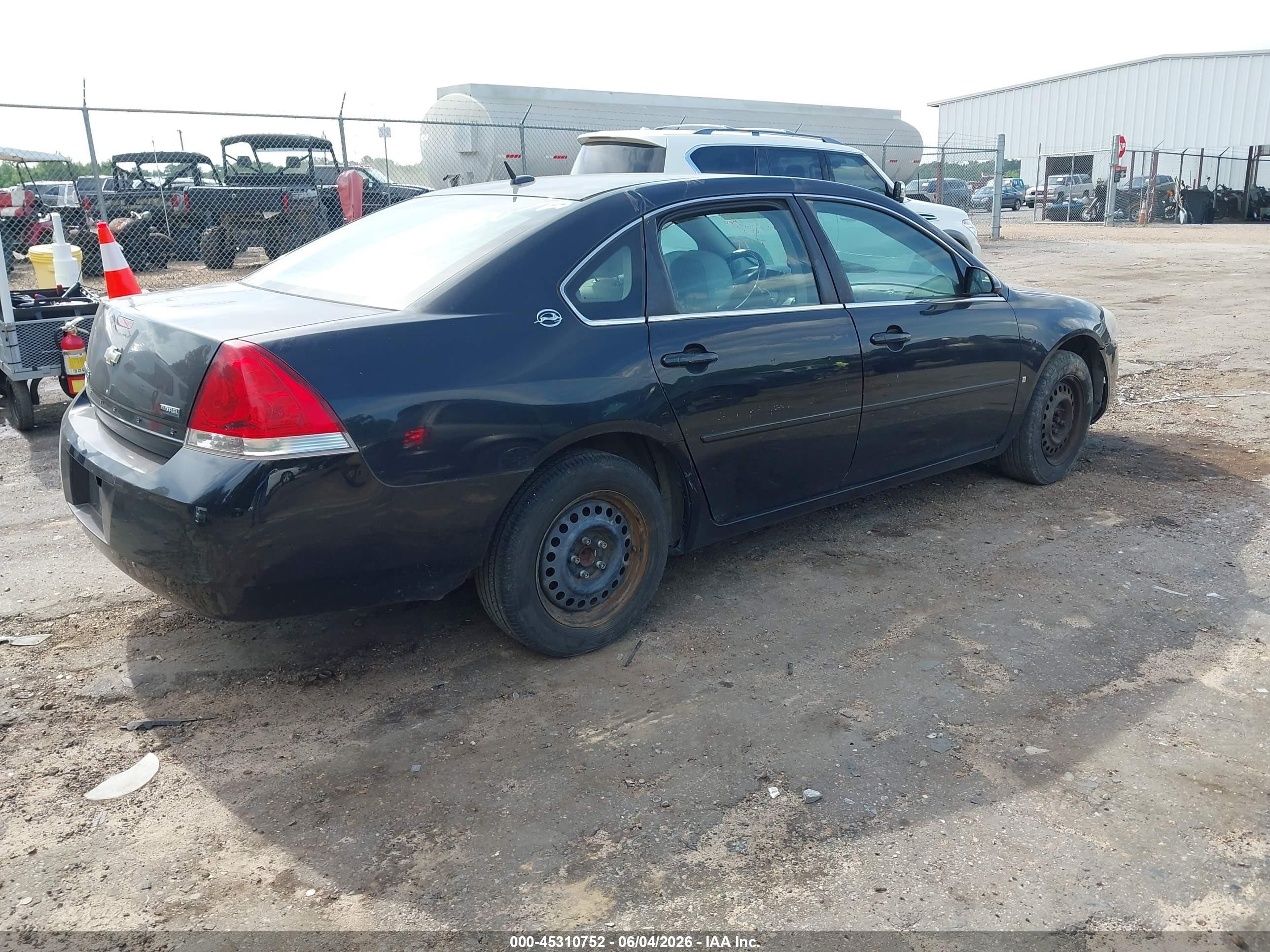 2007 Chevrolet Impala Ls Black vin: 2G1WB58K779352072