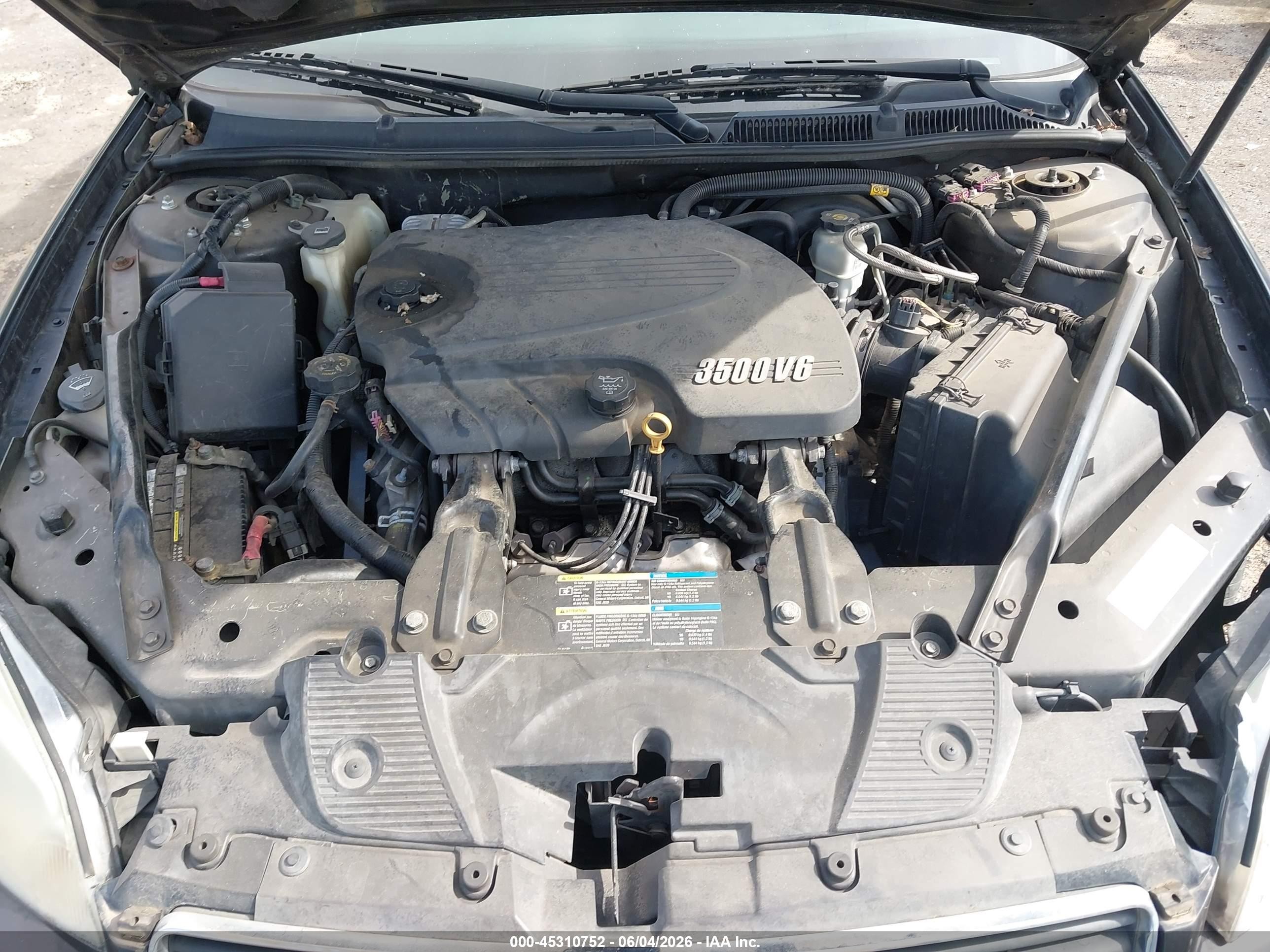 2007 Chevrolet Impala Ls Black vin: 2G1WB58K779352072