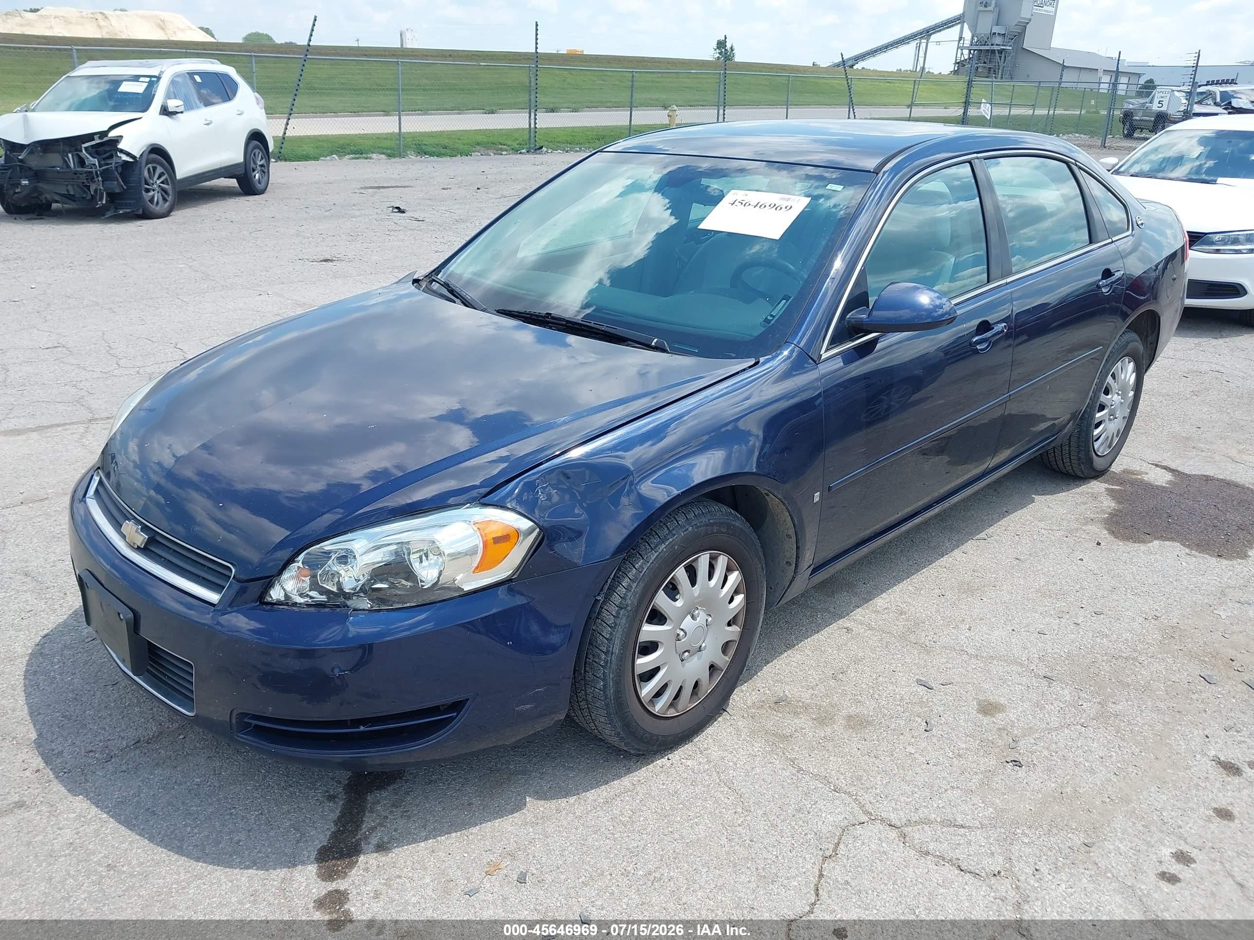 2007 Chevrolet Impala Ls Dark Blue vin: 2G1WB58K779370779