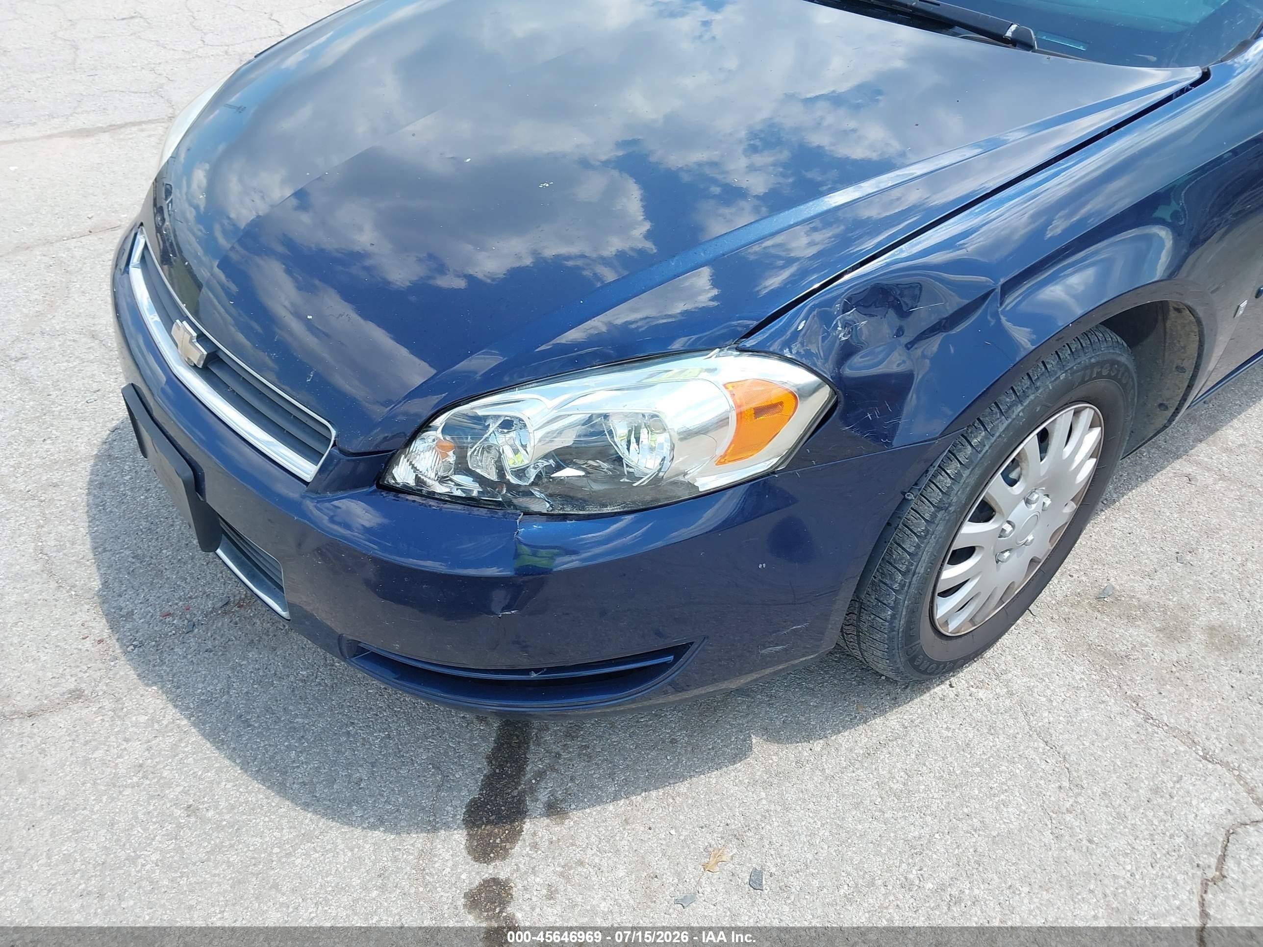 2007 Chevrolet Impala Ls Dark Blue vin: 2G1WB58K779370779