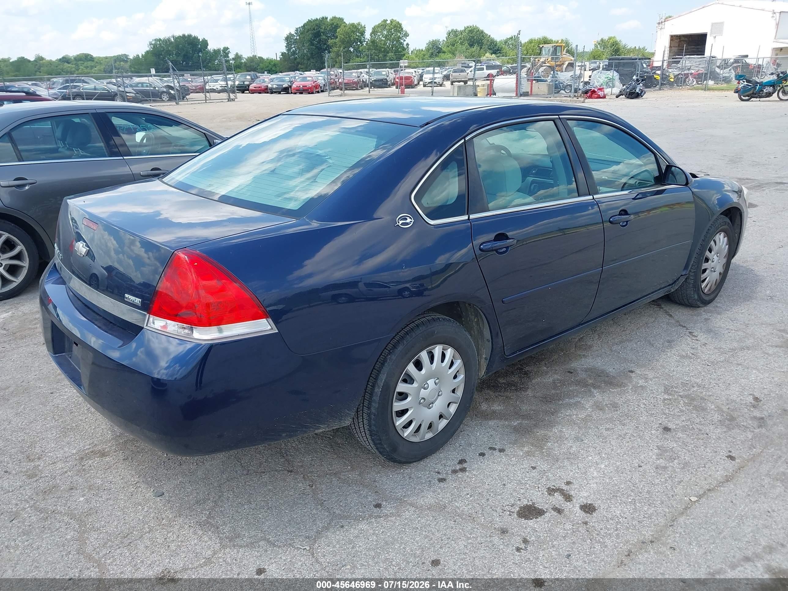 2007 Chevrolet Impala Ls Dark Blue vin: 2G1WB58K779370779