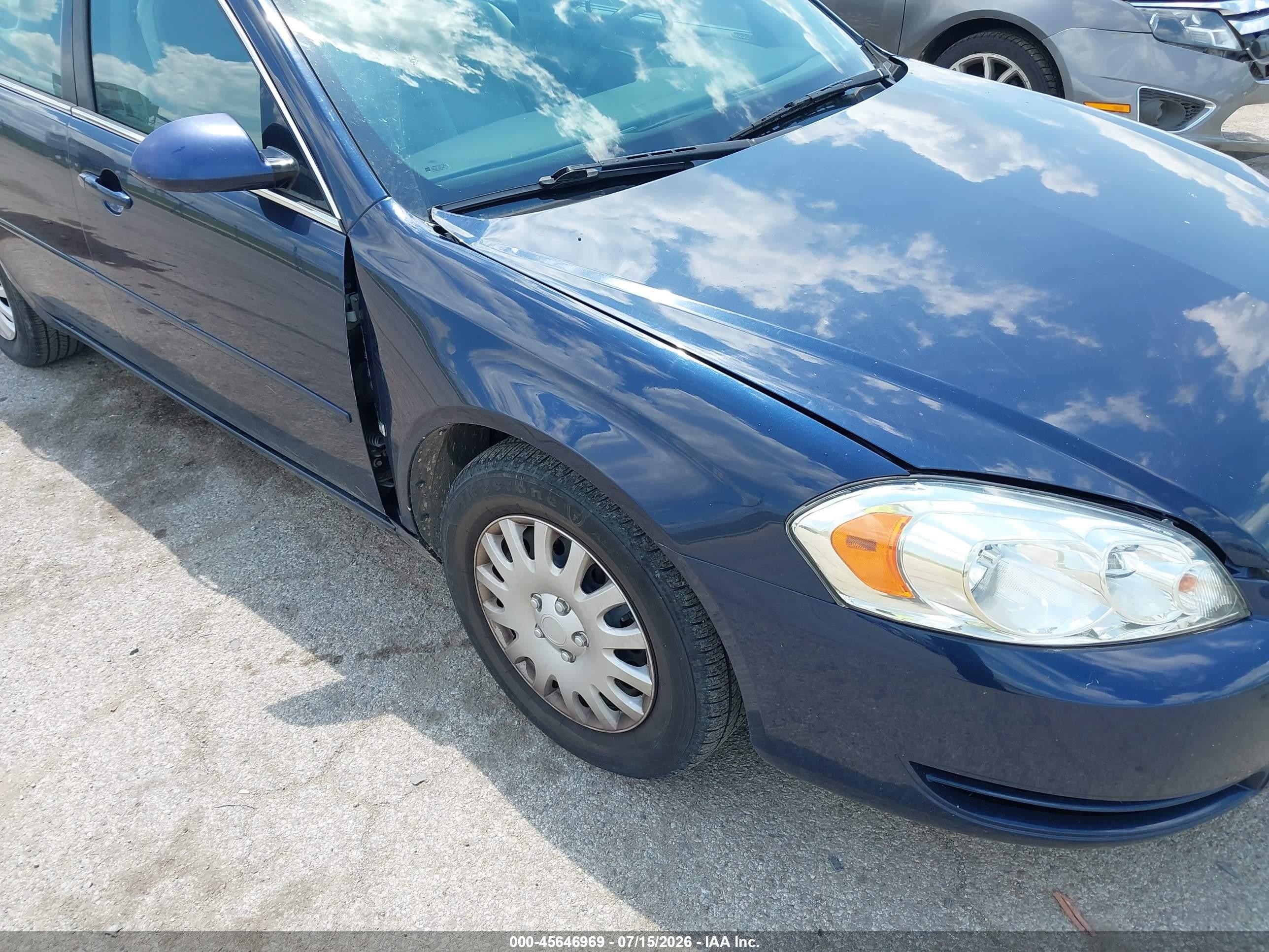 2007 Chevrolet Impala Ls Dark Blue vin: 2G1WB58K779370779