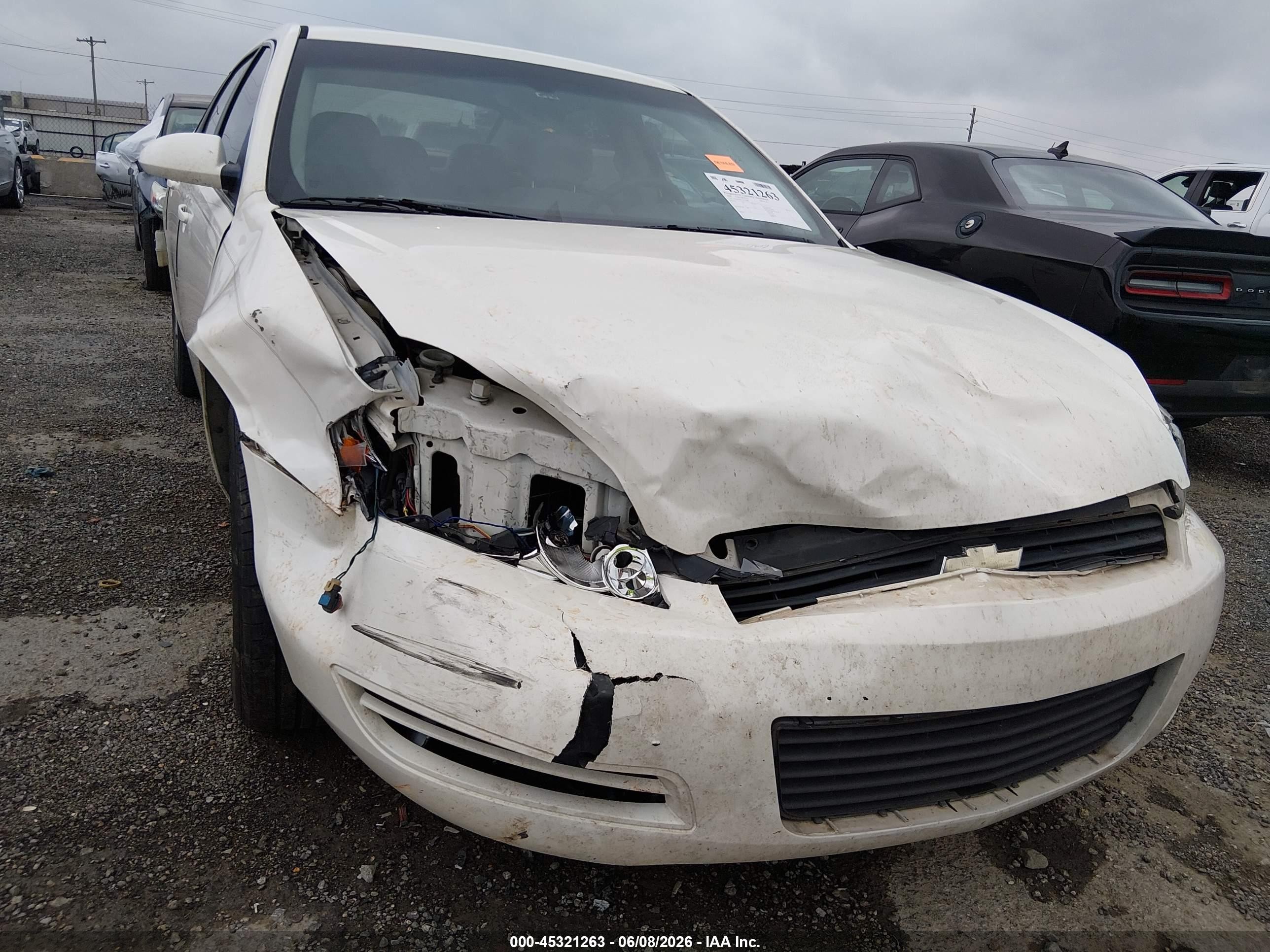 2008 Chevrolet Impala Ls White vin: 2G1WB58K781374086