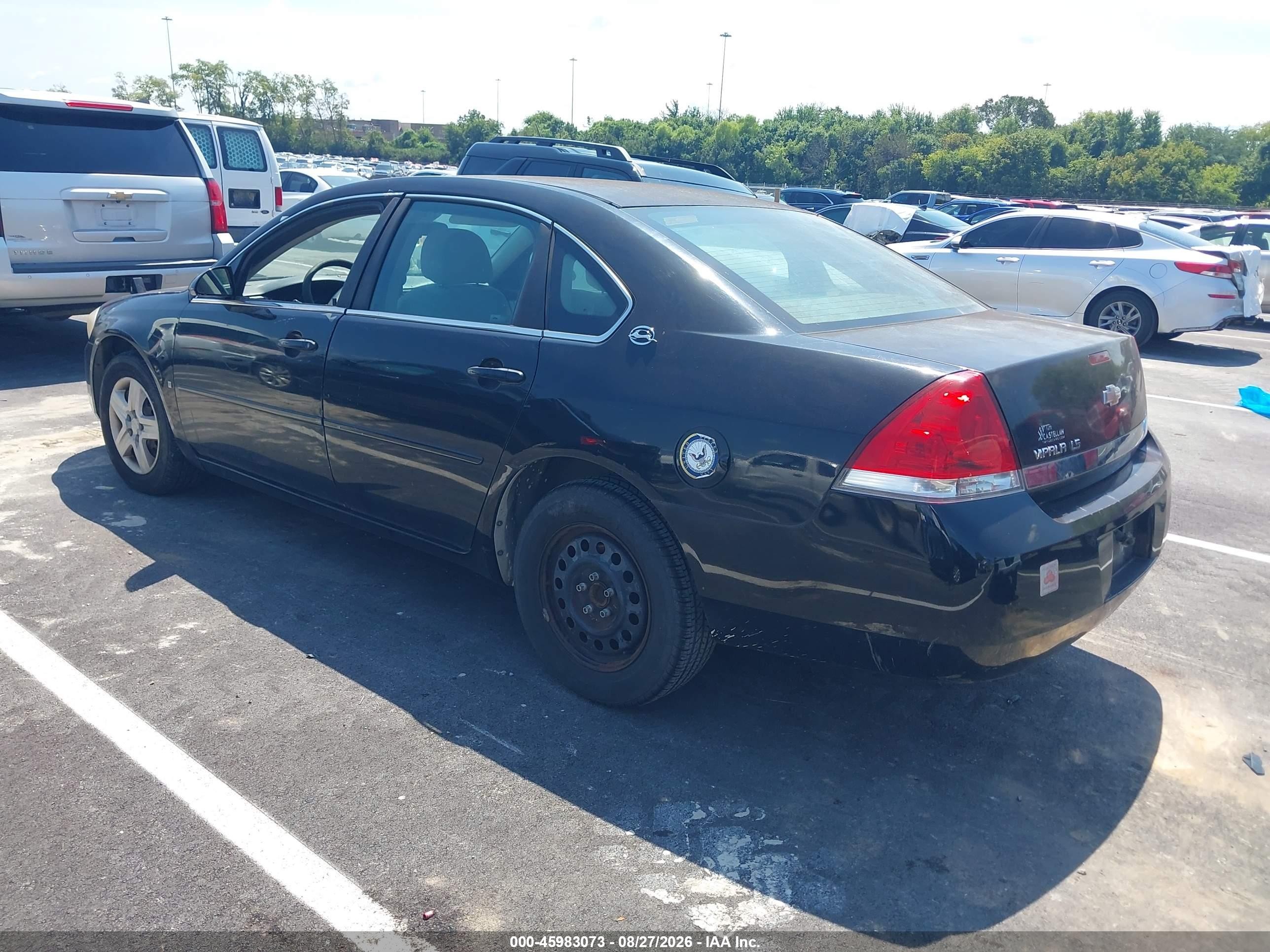 2006 Chevrolet Impala Ls Black vin: 2G1WB58K869133619