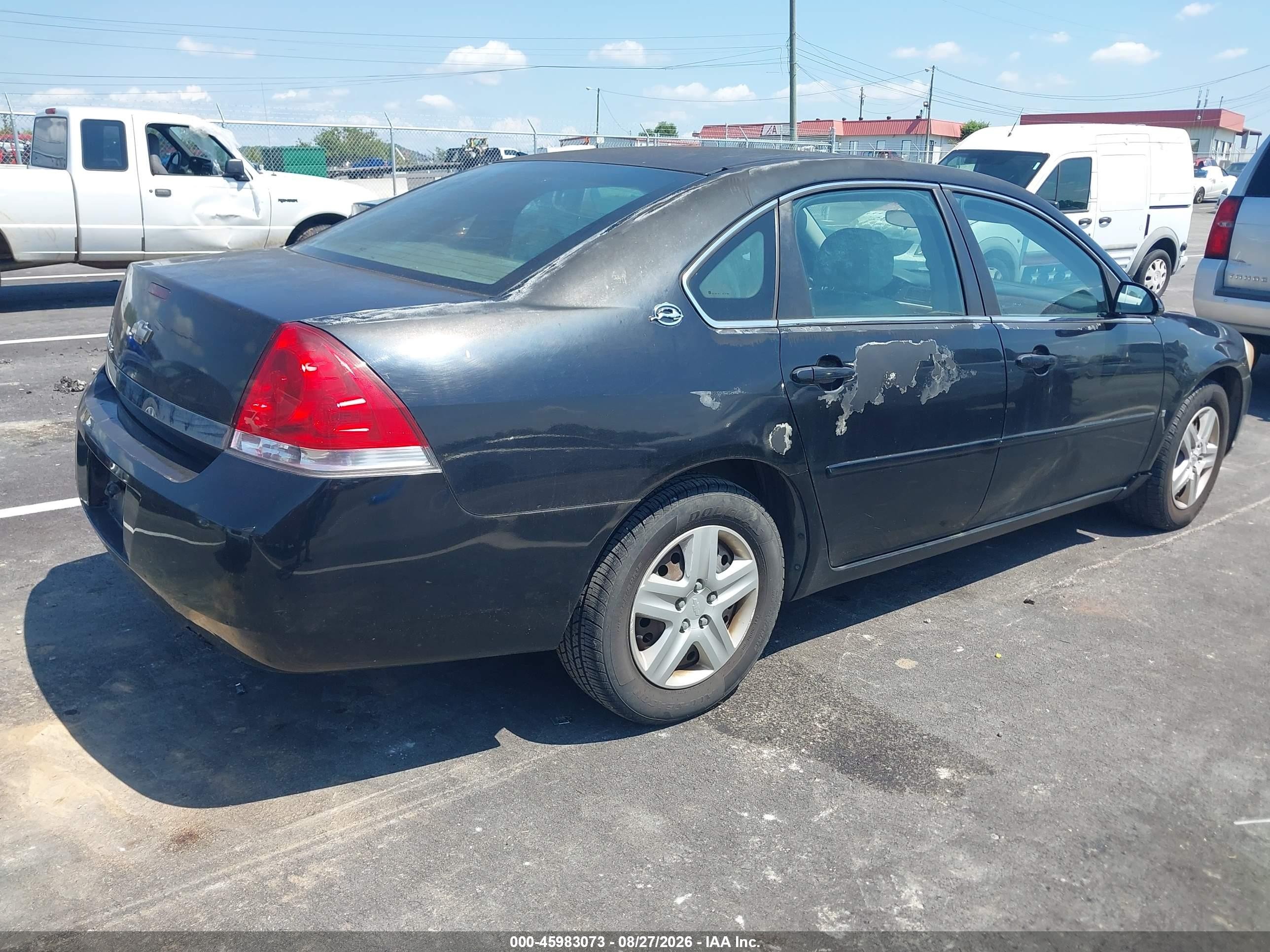 2006 Chevrolet Impala Ls Black vin: 2G1WB58K869133619