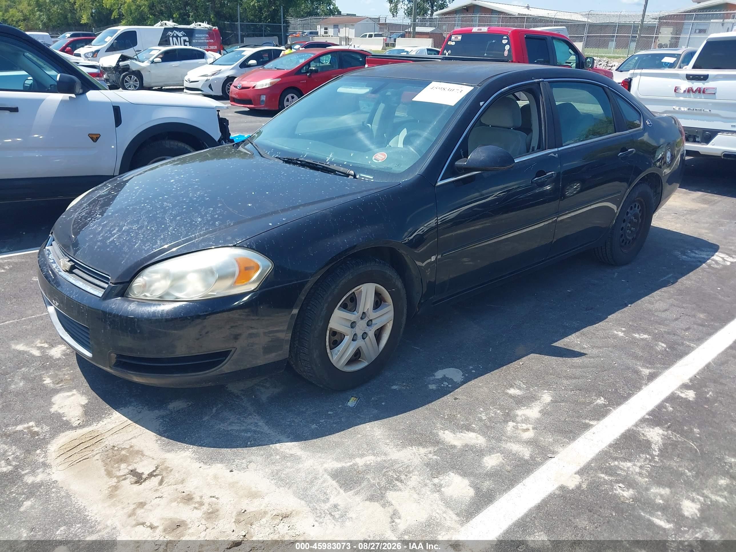 2006 Chevrolet Impala Ls Black vin: 2G1WB58K869133619