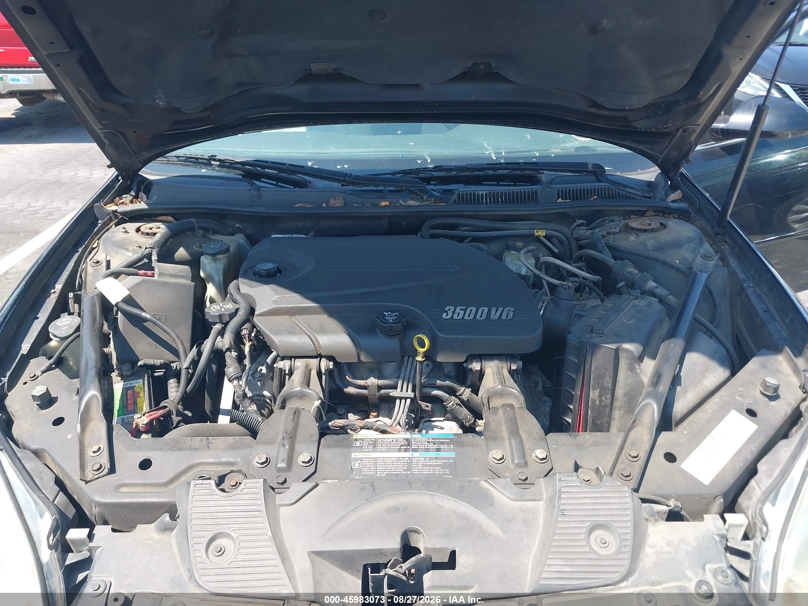 2006 Chevrolet Impala Ls Black vin: 2G1WB58K869133619