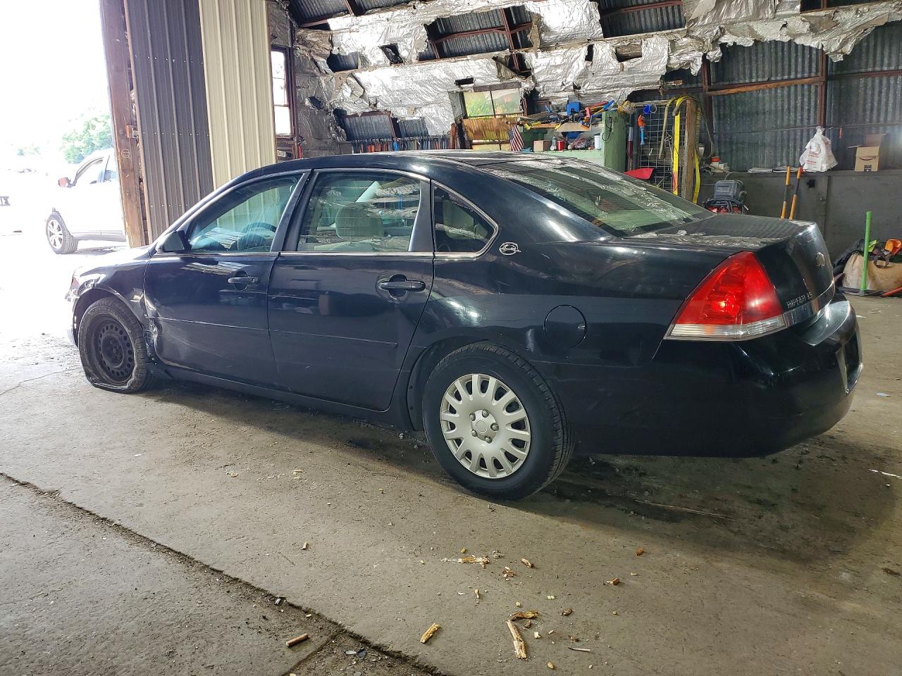 2007 Chevrolet Impala Ls Black vin: 2G1WB58K879182210