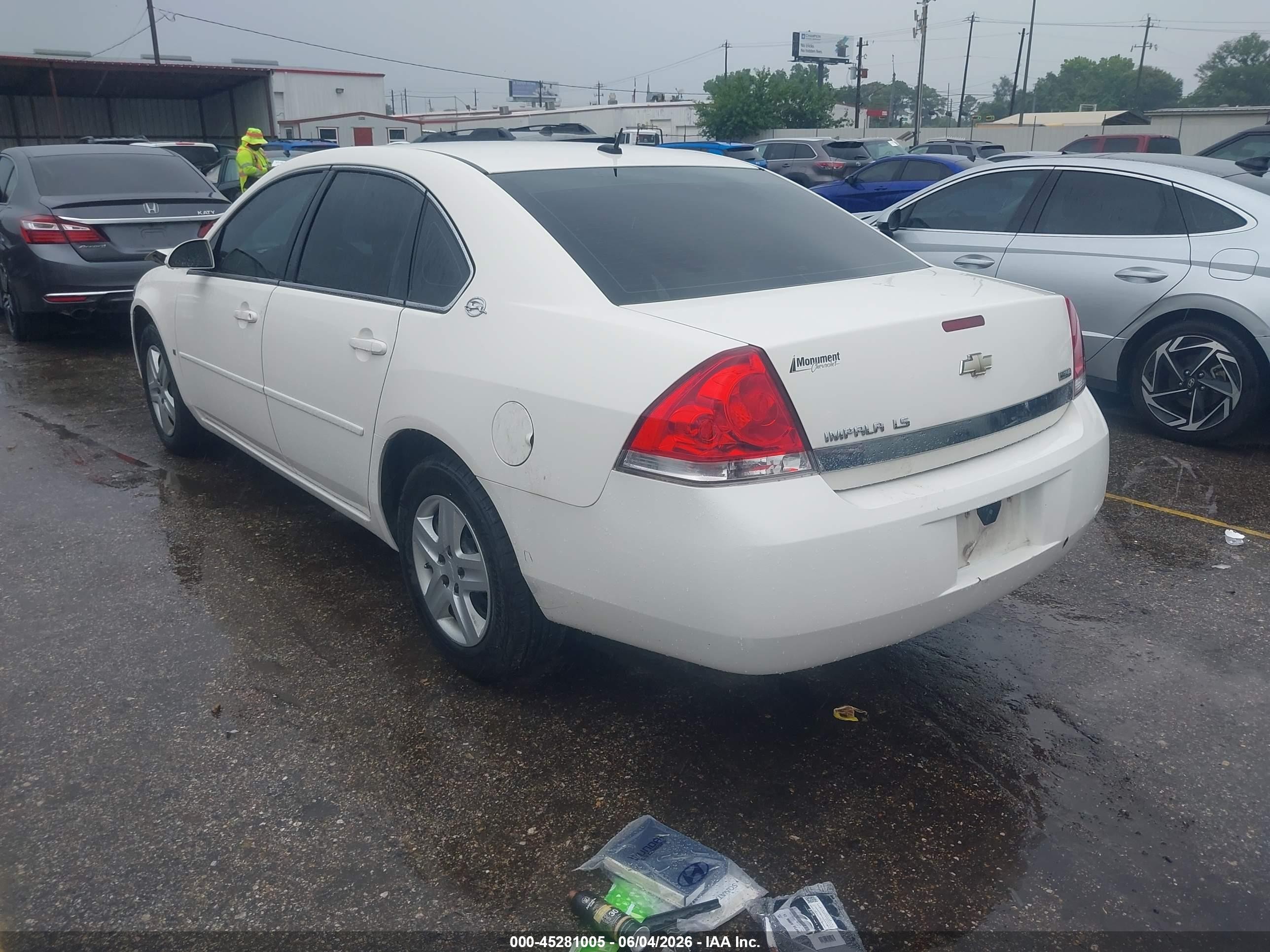 2007 Chevrolet Impala Ls White vin: 2G1WB58K879221247