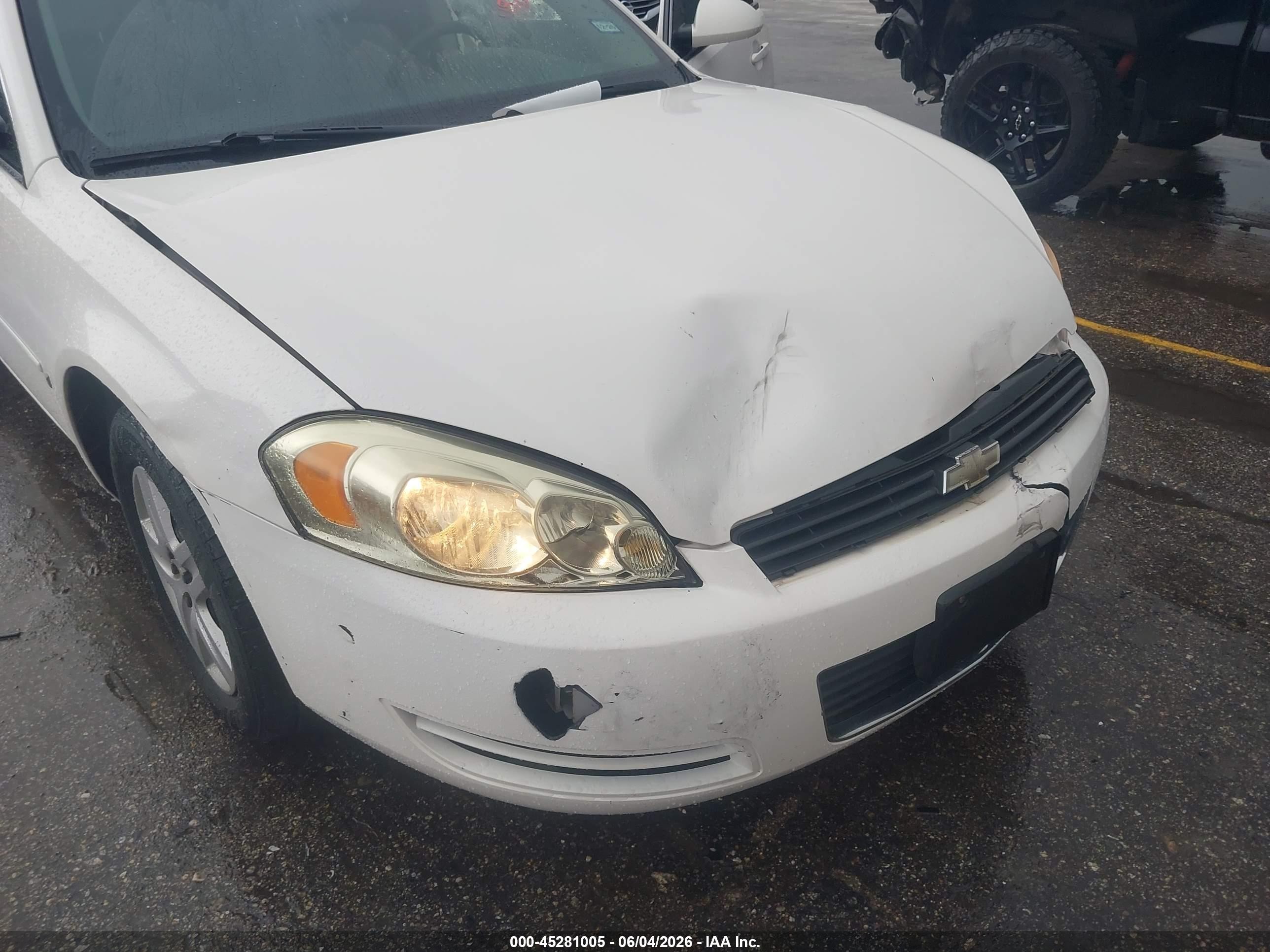 2007 Chevrolet Impala Ls White vin: 2G1WB58K879221247