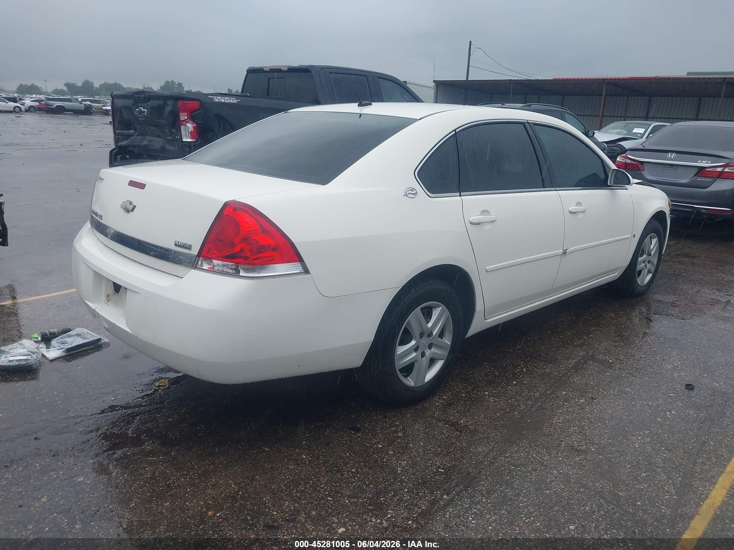 2007 Chevrolet Impala Ls White vin: 2G1WB58K879221247