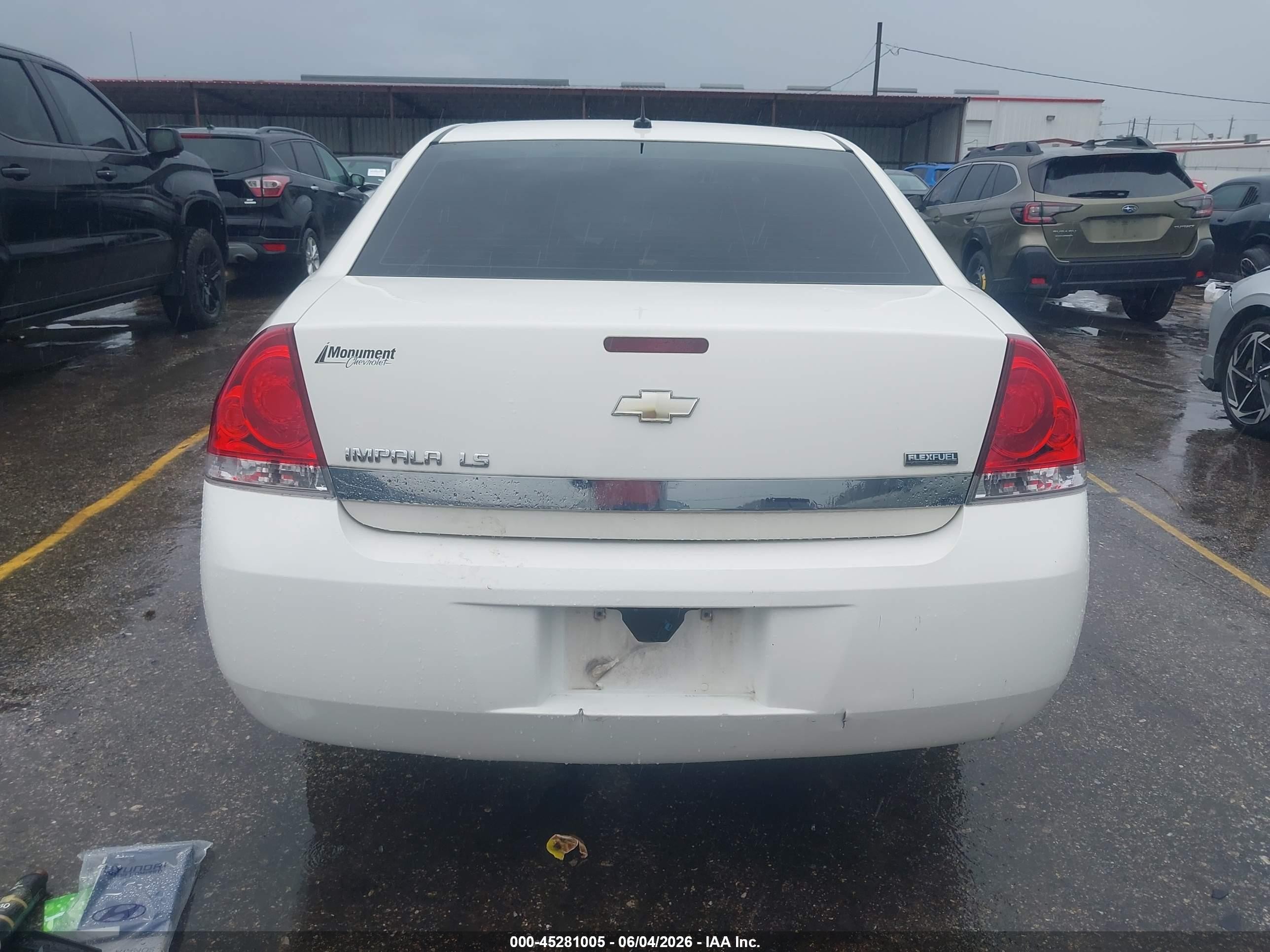 2007 Chevrolet Impala Ls White vin: 2G1WB58K879221247