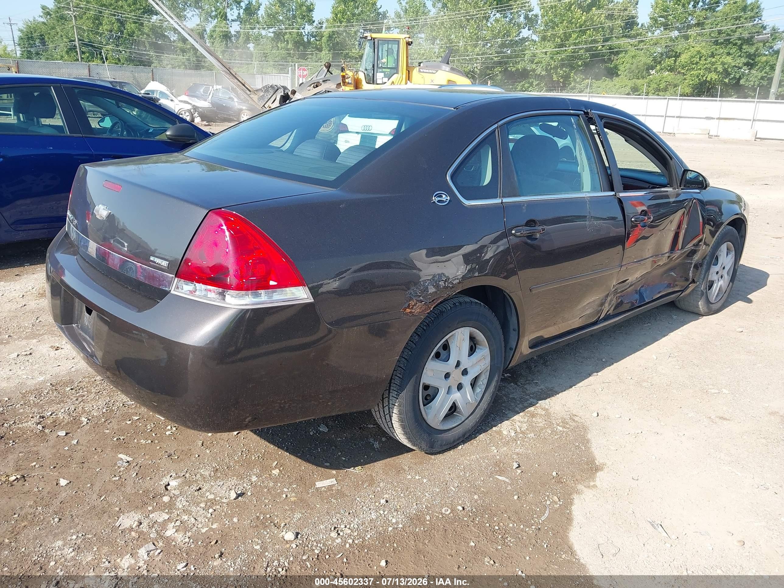 2008 Chevrolet Impala Ls Brown vin: 2G1WB58K881217747
