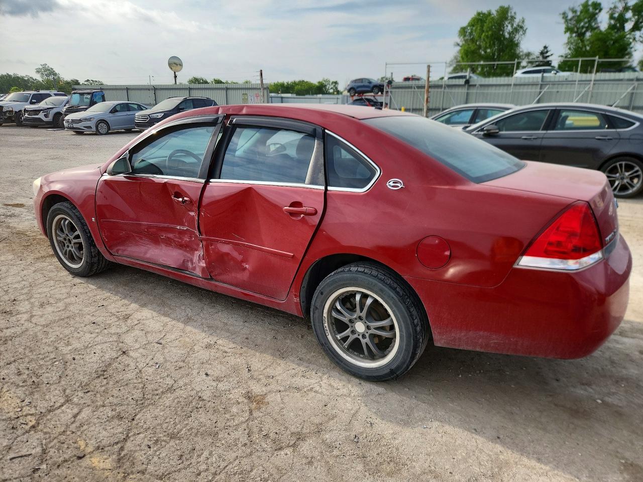 2008 Chevrolet Impala Ls Red vin: 2G1WB58K881312504