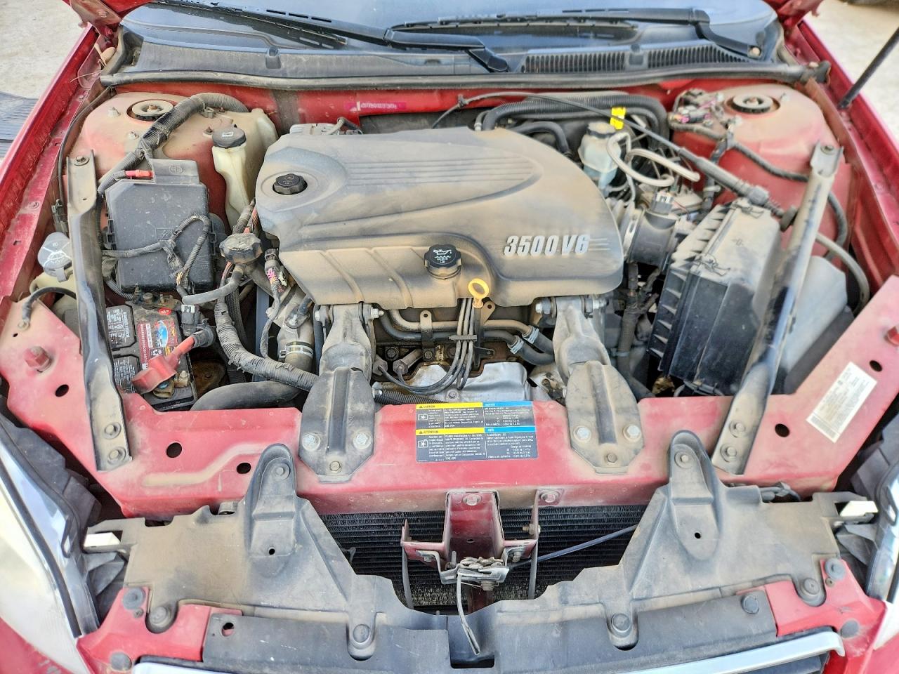 2008 Chevrolet Impala Ls Red vin: 2G1WB58K881312504