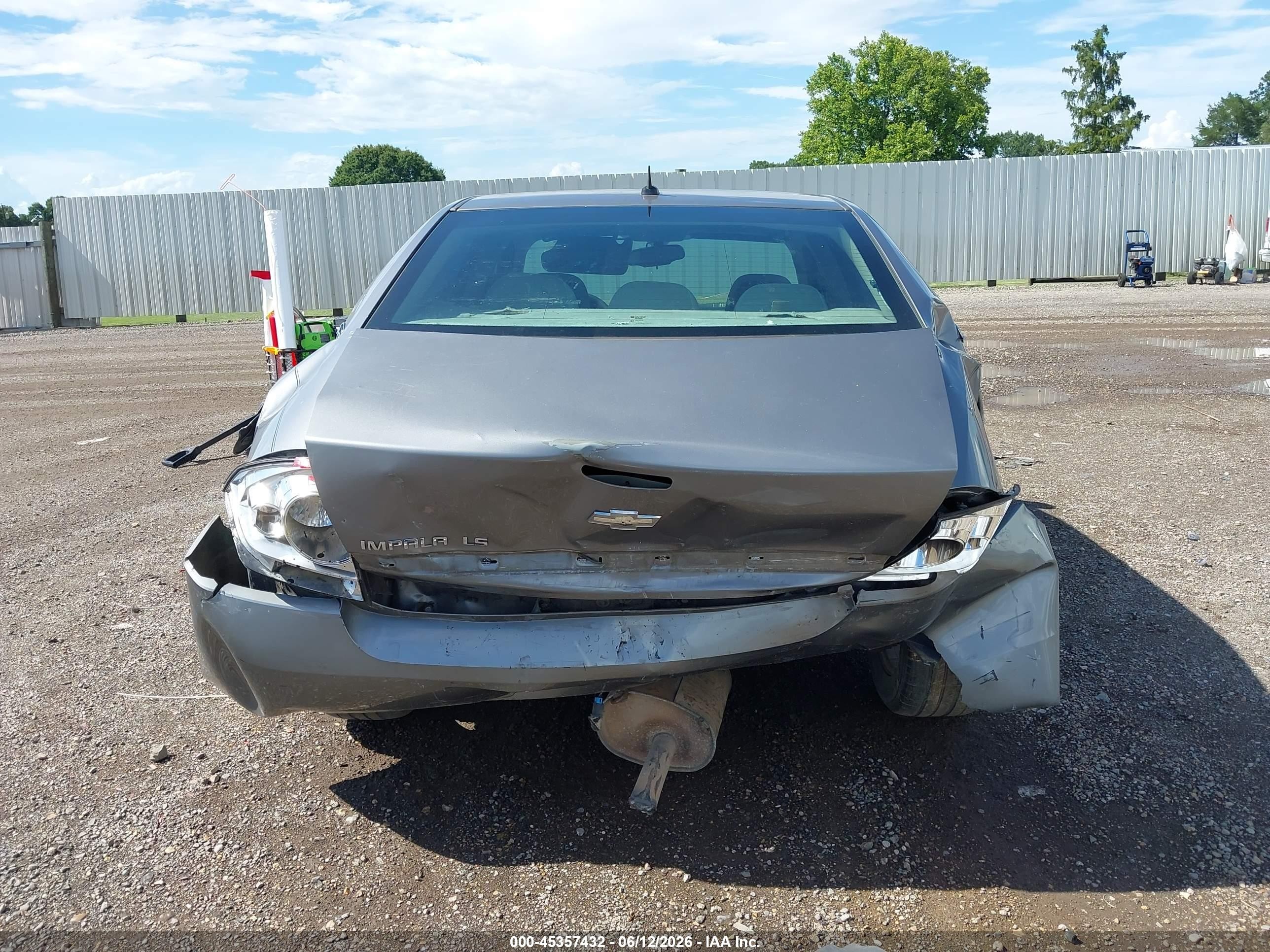 2006 Chevrolet Impala Ls Gray vin: 2G1WB58K969342514